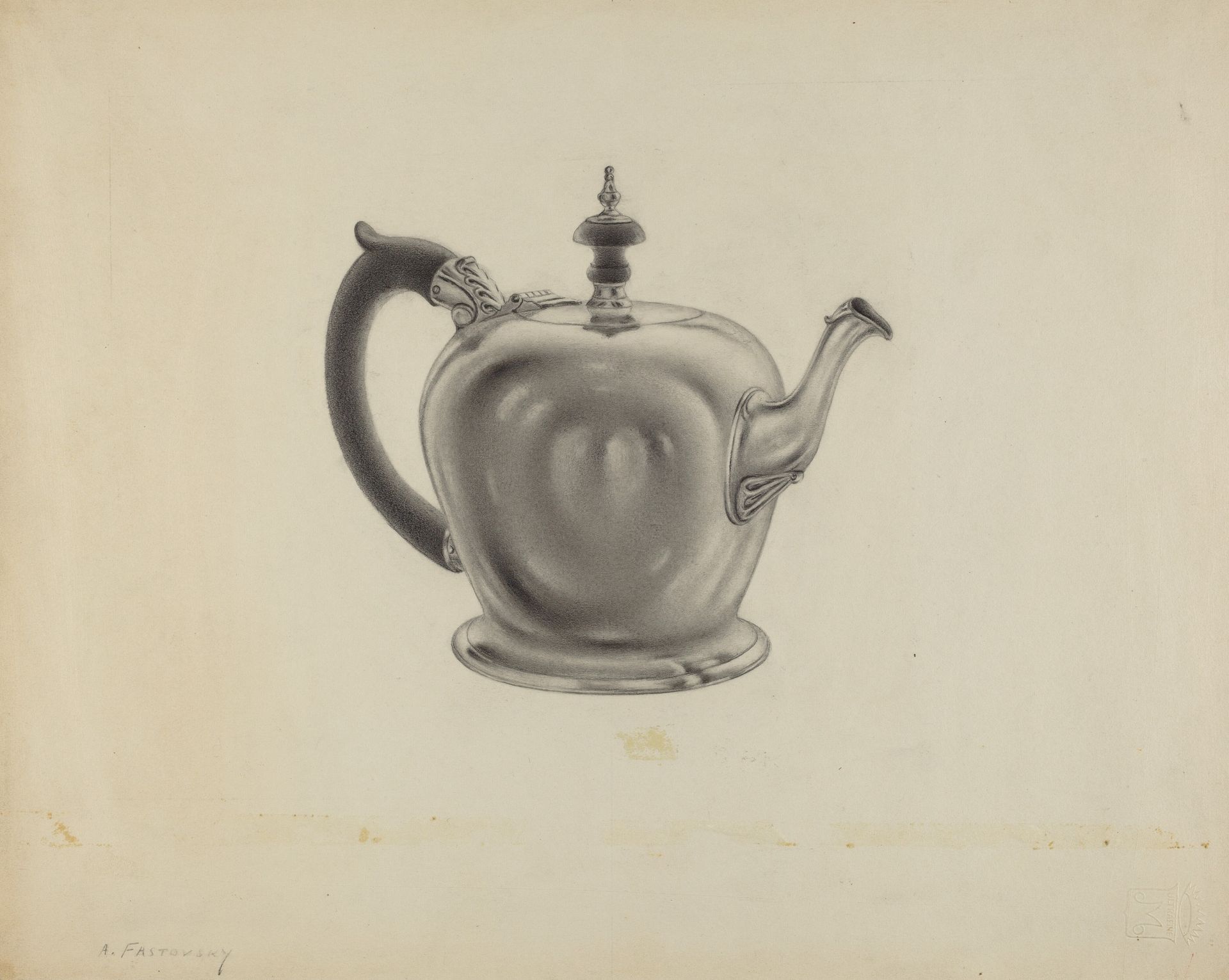 Silver Teapot by Aaron Fastovsky