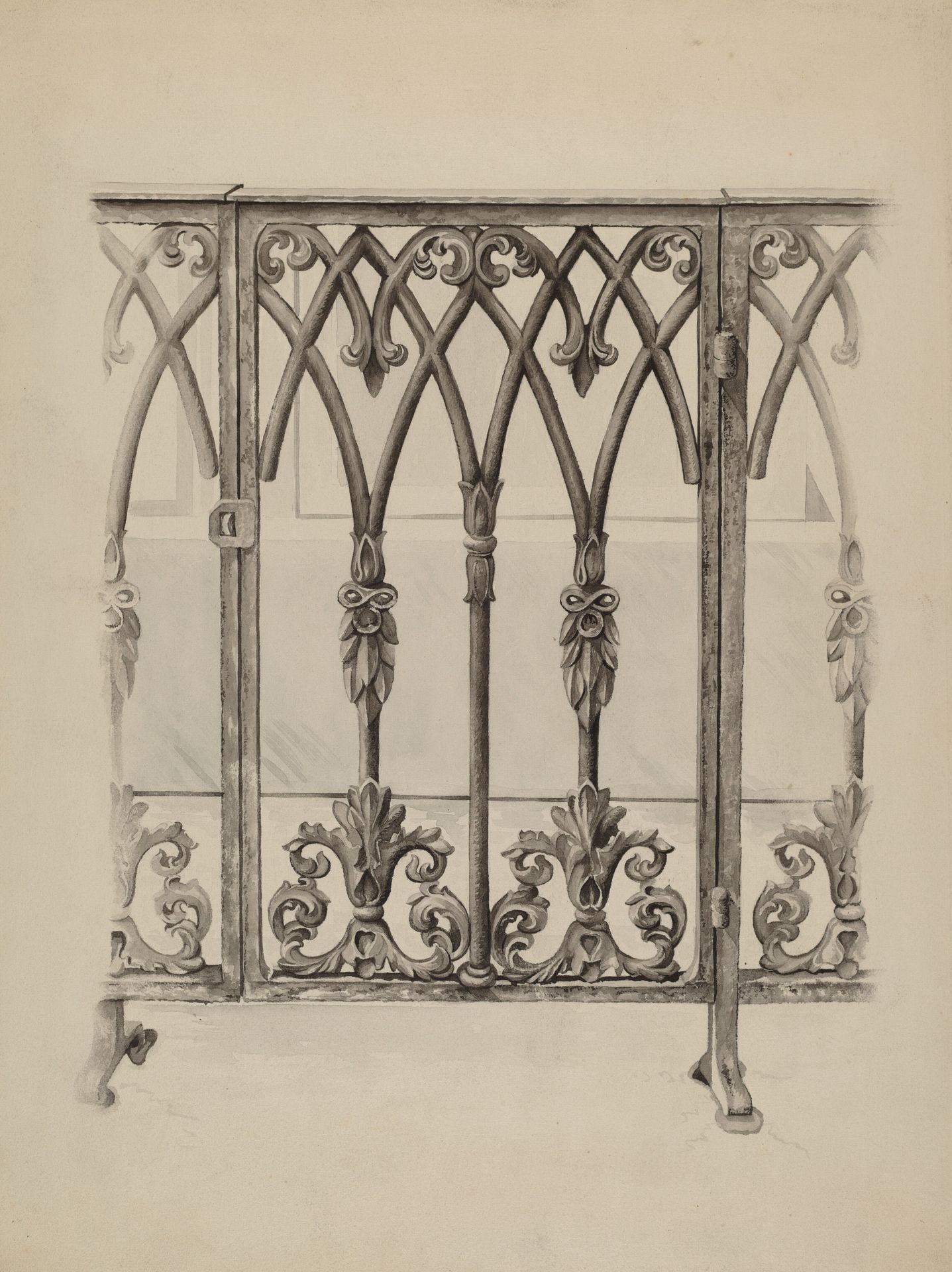 Cast Iron Gate Railing by Ray Price