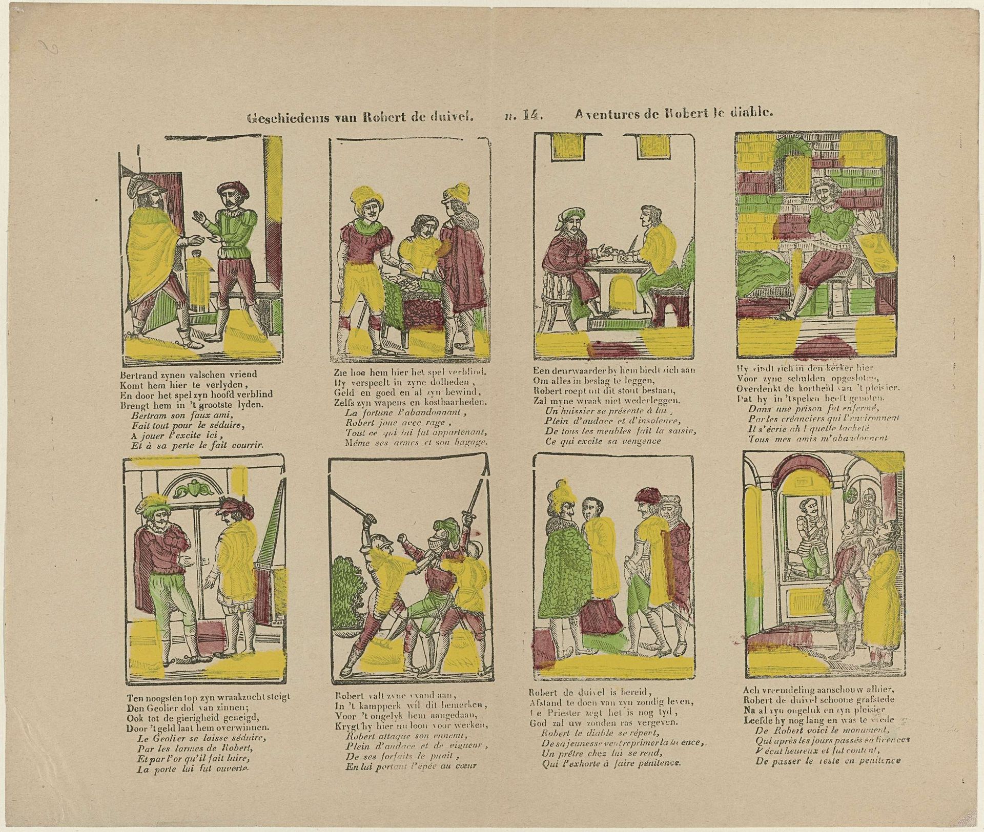 Geschiedenis van Robert de duivel / Aventures de Robert le diable by Glenisson & Zonen