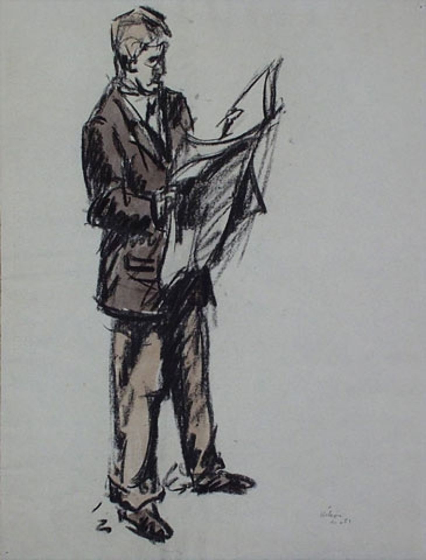 Leland Bell Reading I by Jean Helion