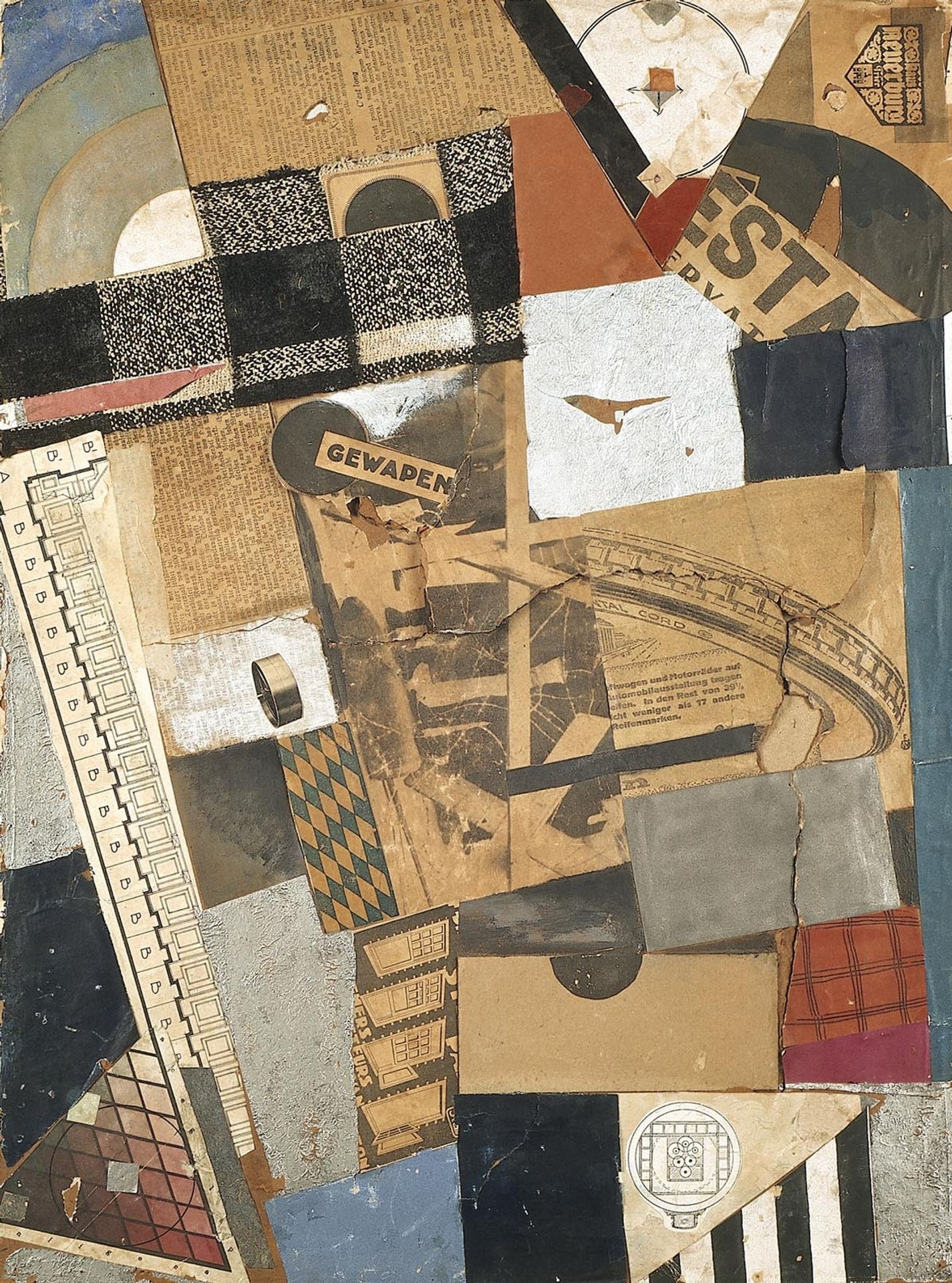 The denaturalized material. Destruction 2. by Theo van Doesburg