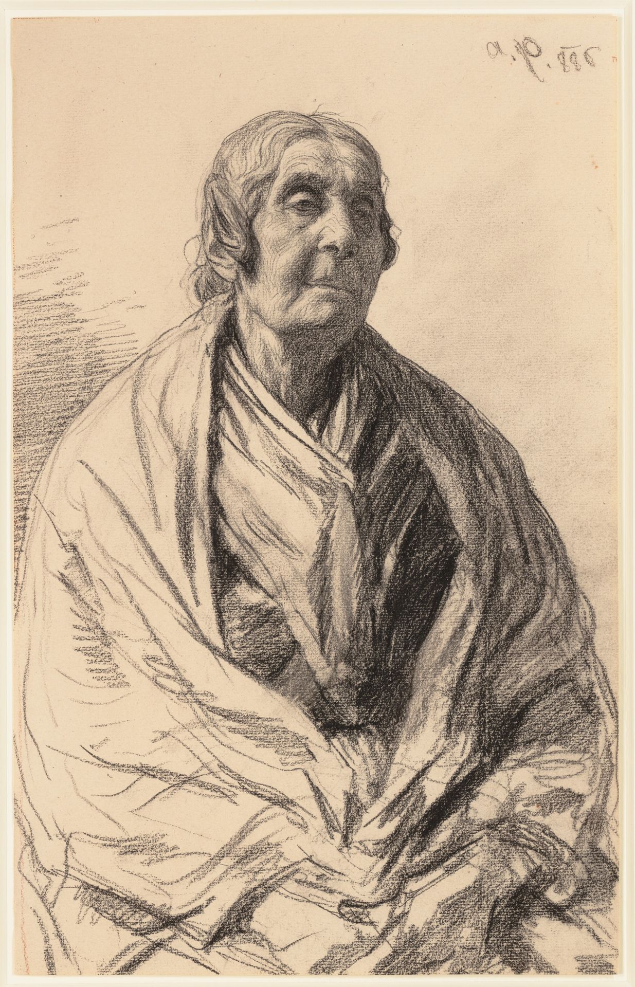 Study of an Old Woman by August Xaver Karl von Pettenkofen
