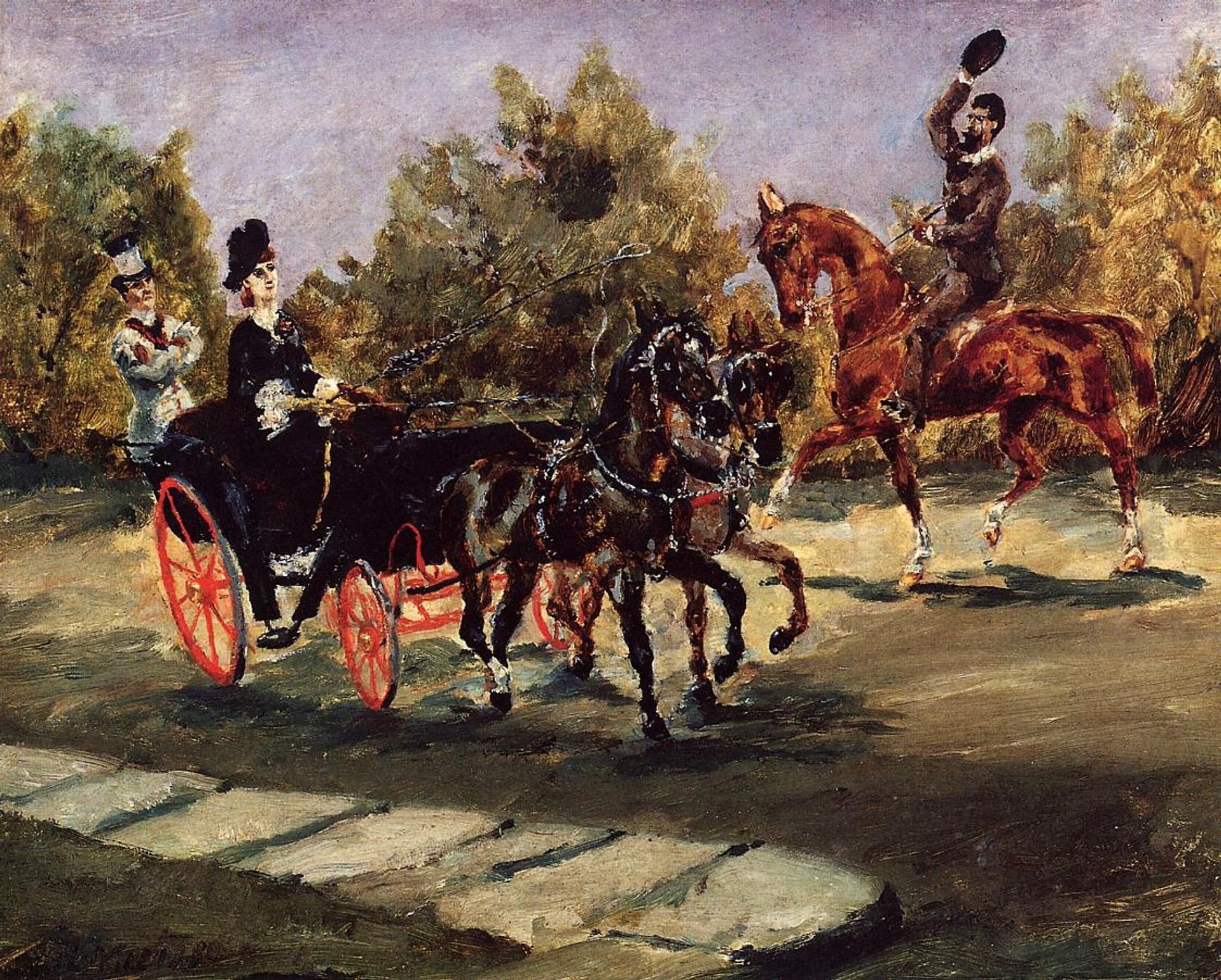 Nice, on the Promenade des Anglais by Henri de Toulouse-Lautrec