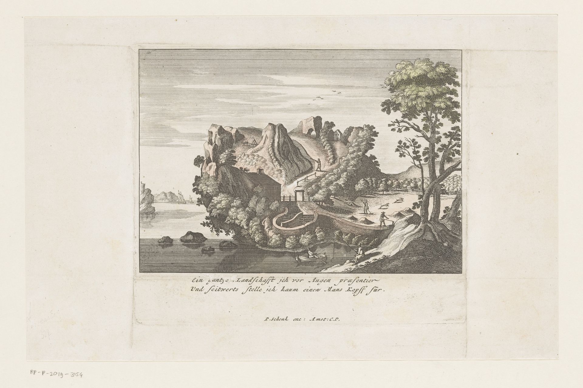 Antropomorf landschap by Pieter Schenk