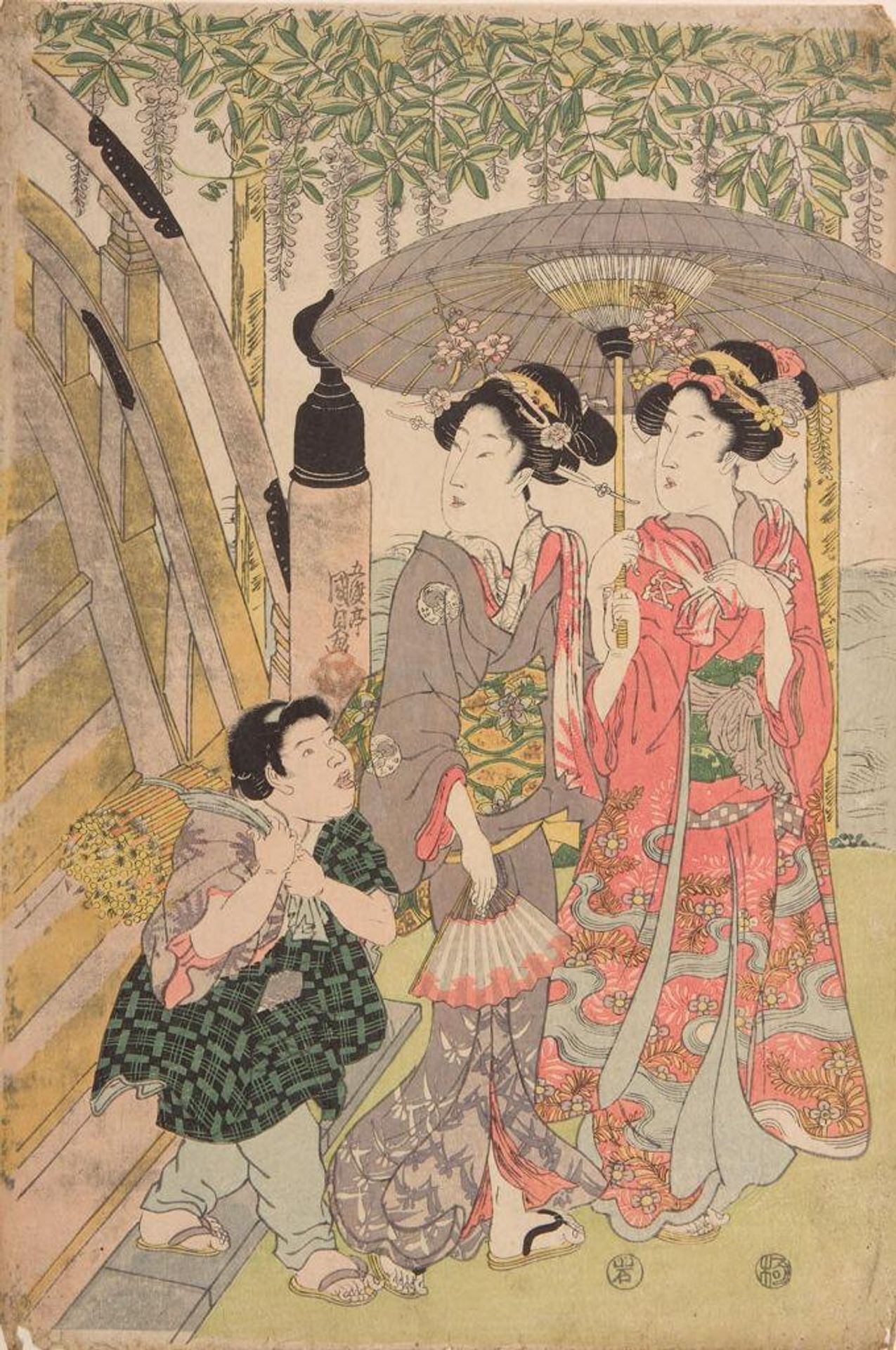 Women and Children by Utagawa Kunisada