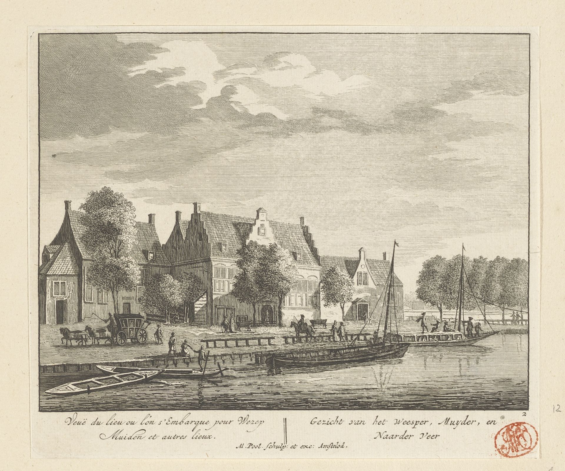 Gezicht op de Amstel bij herberg de IJsbreker by Matthijs Pool