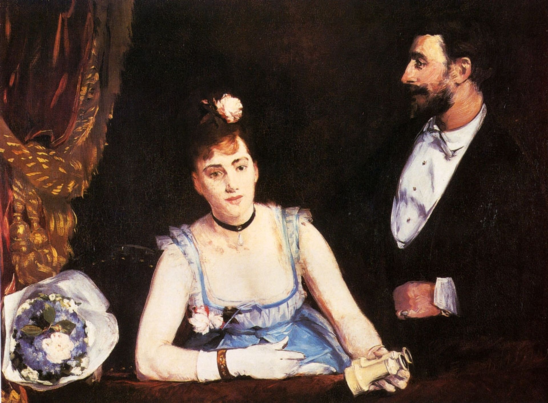 A Box at the Theatre des Italiens by Eva Gonzales