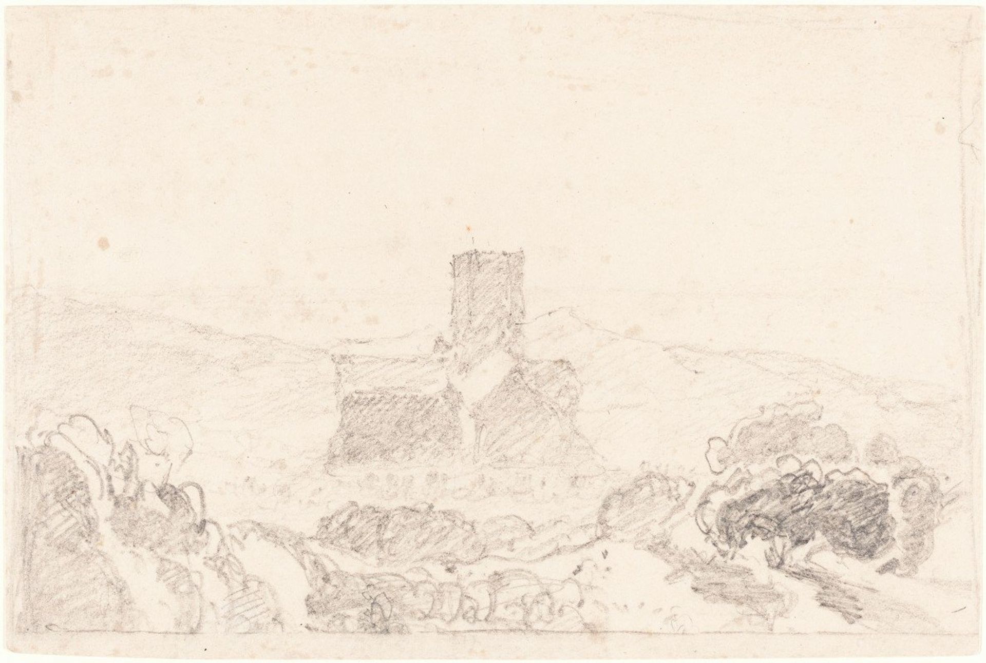 Landscape with Church by John Sell Cotman