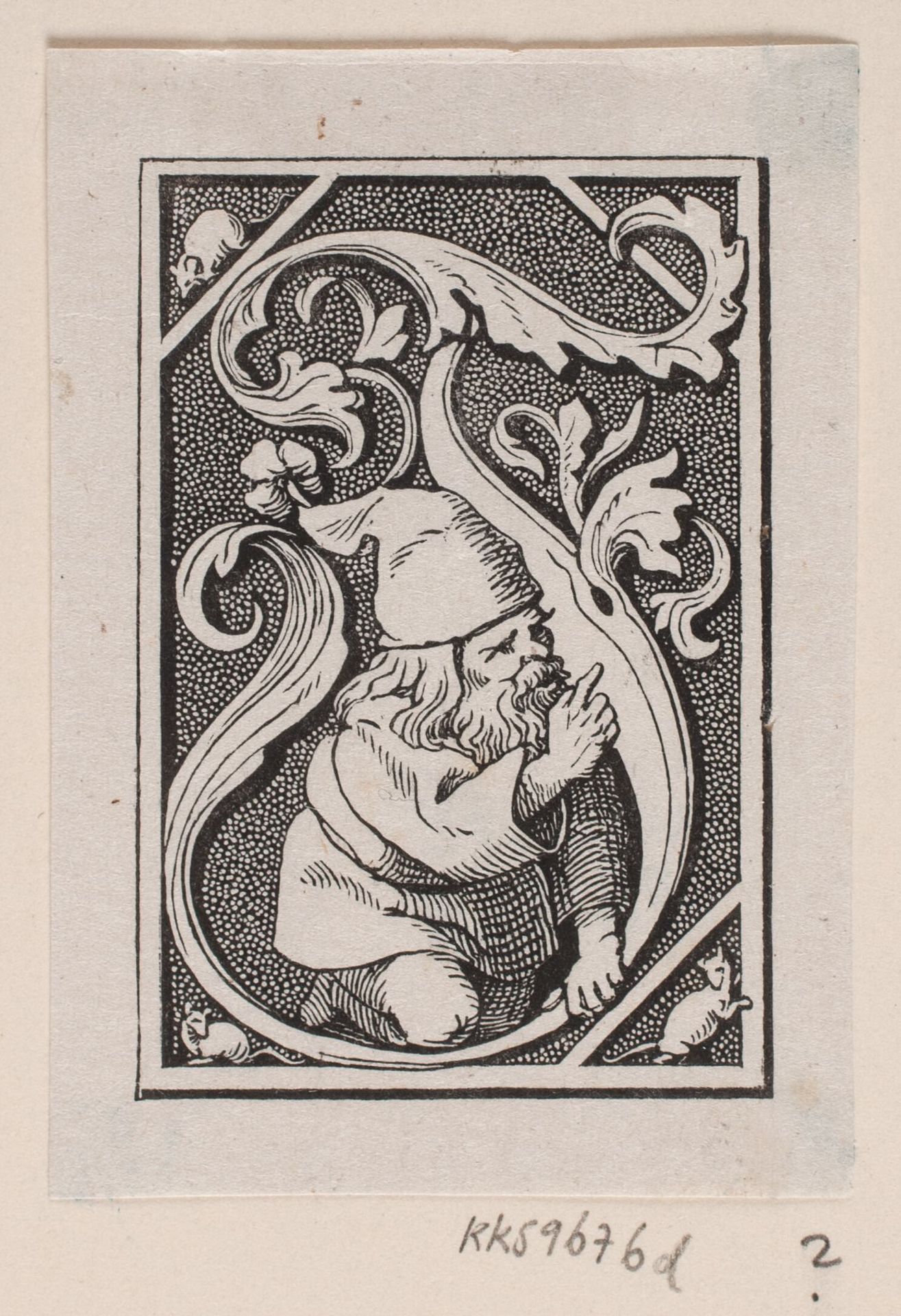 Vignet med nisse by Lorenz Frølich