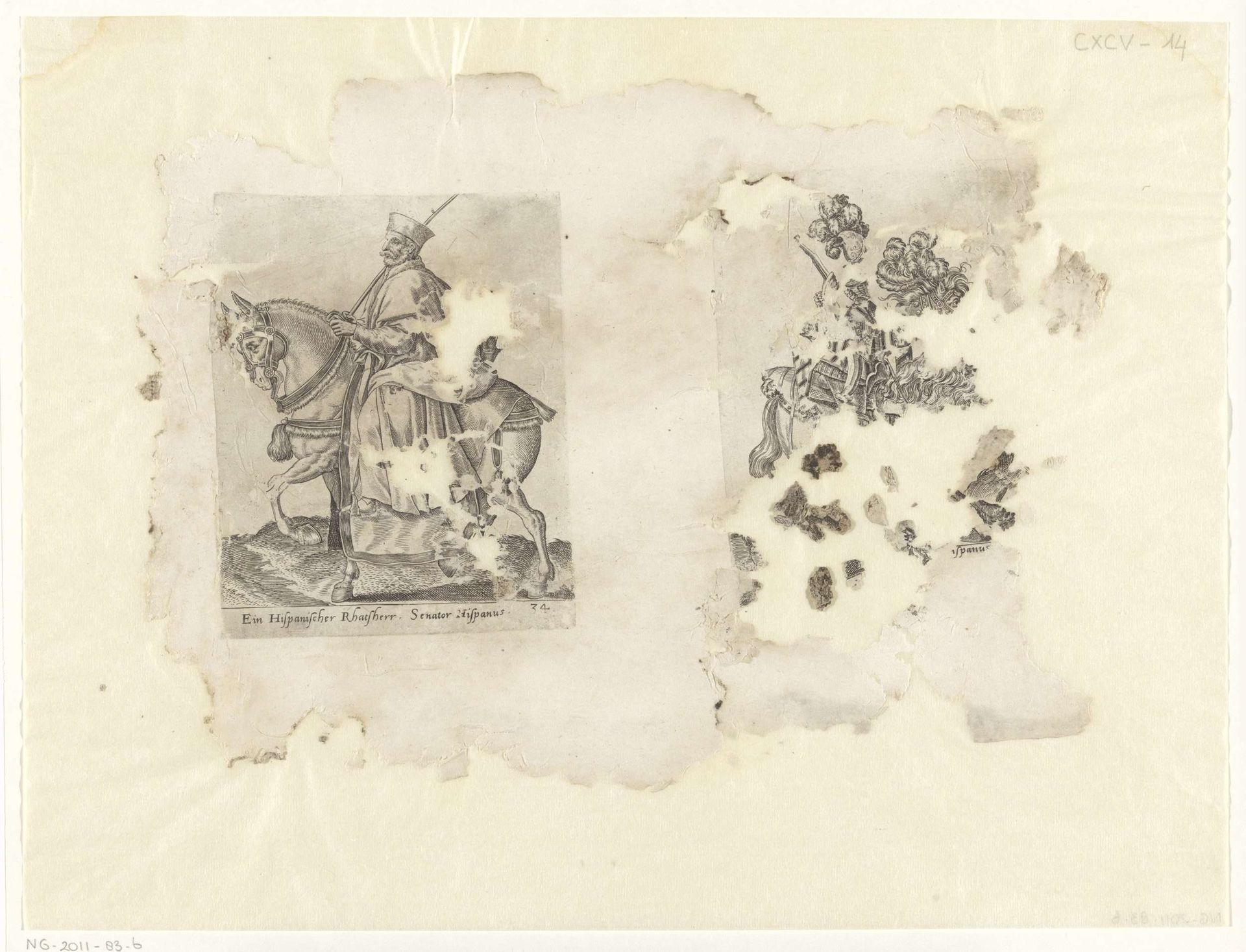Spaanse raadsheer en ruiter by Abraham de Bruyn