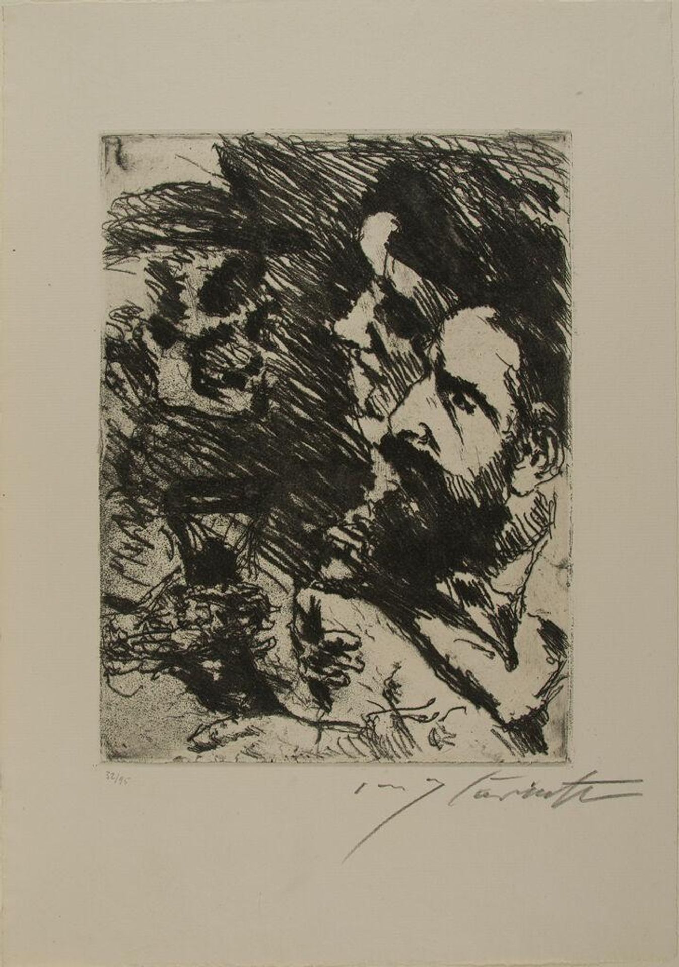 Death and the Couple, from the portfolio "Dance of Death" by Lovis Corinth