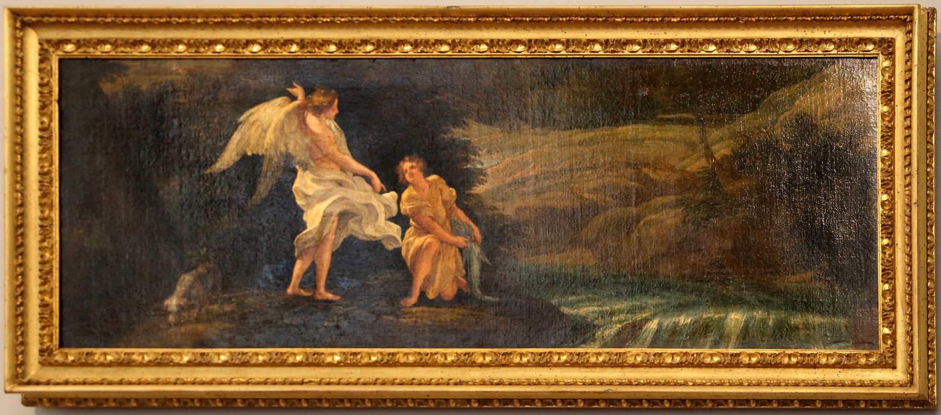 Landscape with Tobias and the Angel by Giovanni Battista Gaulli