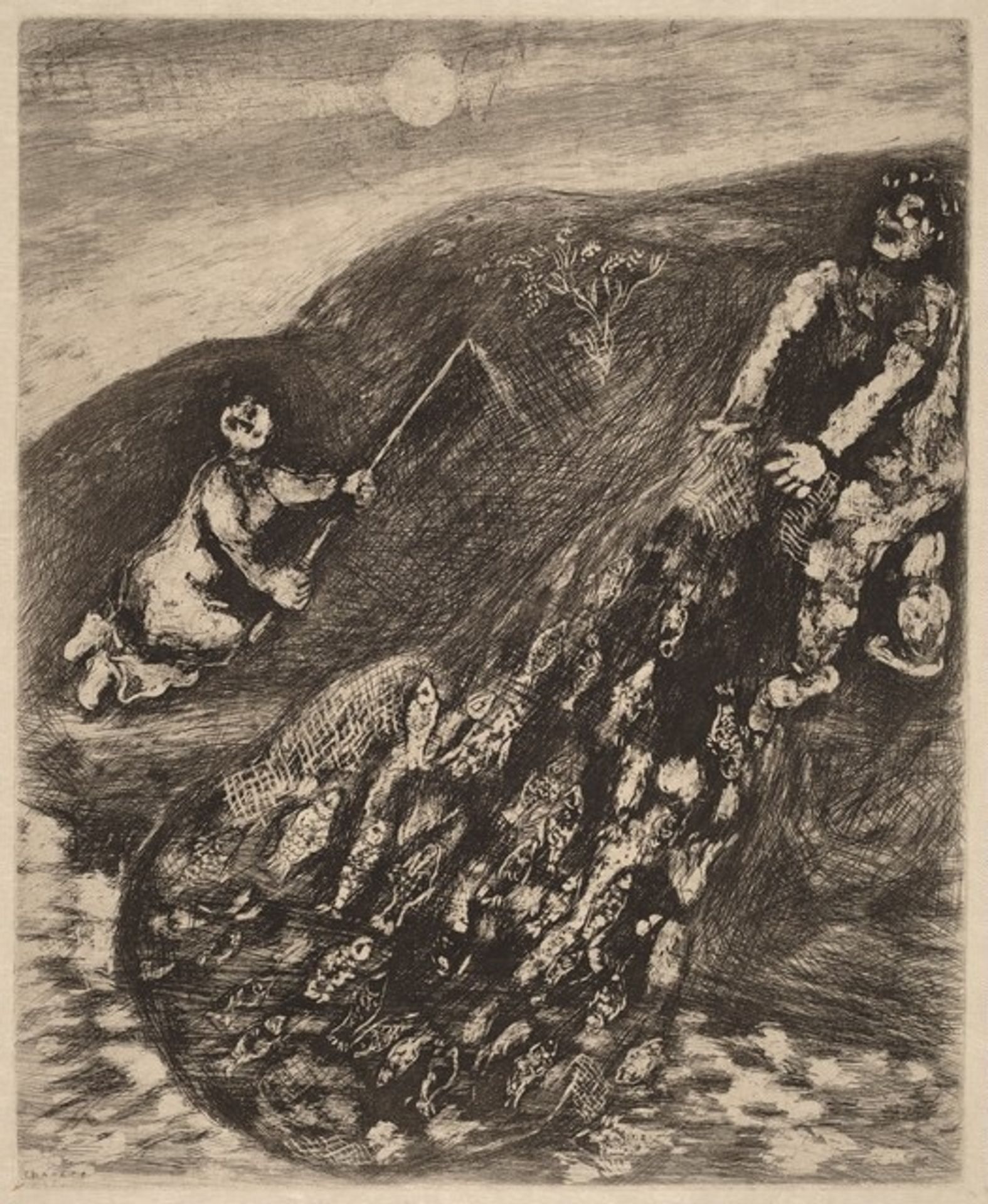 The Fish and the Shepherd Who Played on the Flute by Marc Chagall