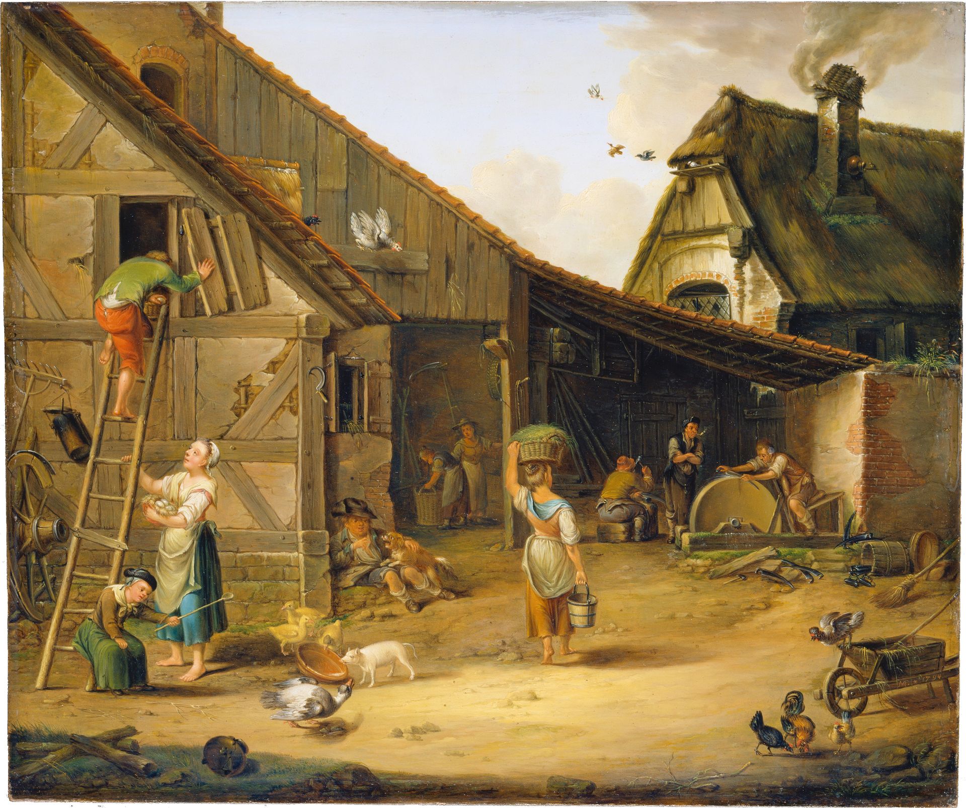 A Farm by Johann Ludwig Ernst Morgenstern