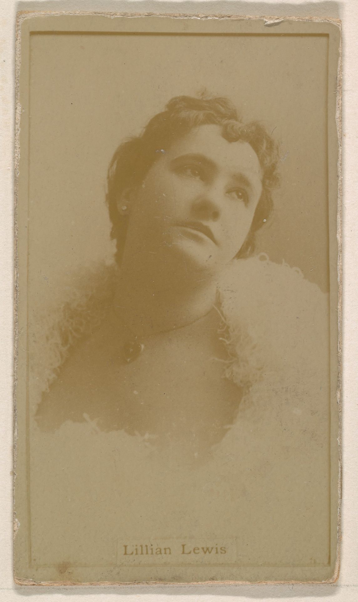 Lillian Lewis, from the Actresses series (N245) issued by Kinney Brothers to promote Sweet Caporal Cigarettes by Kinney Brothers Tobacco Company