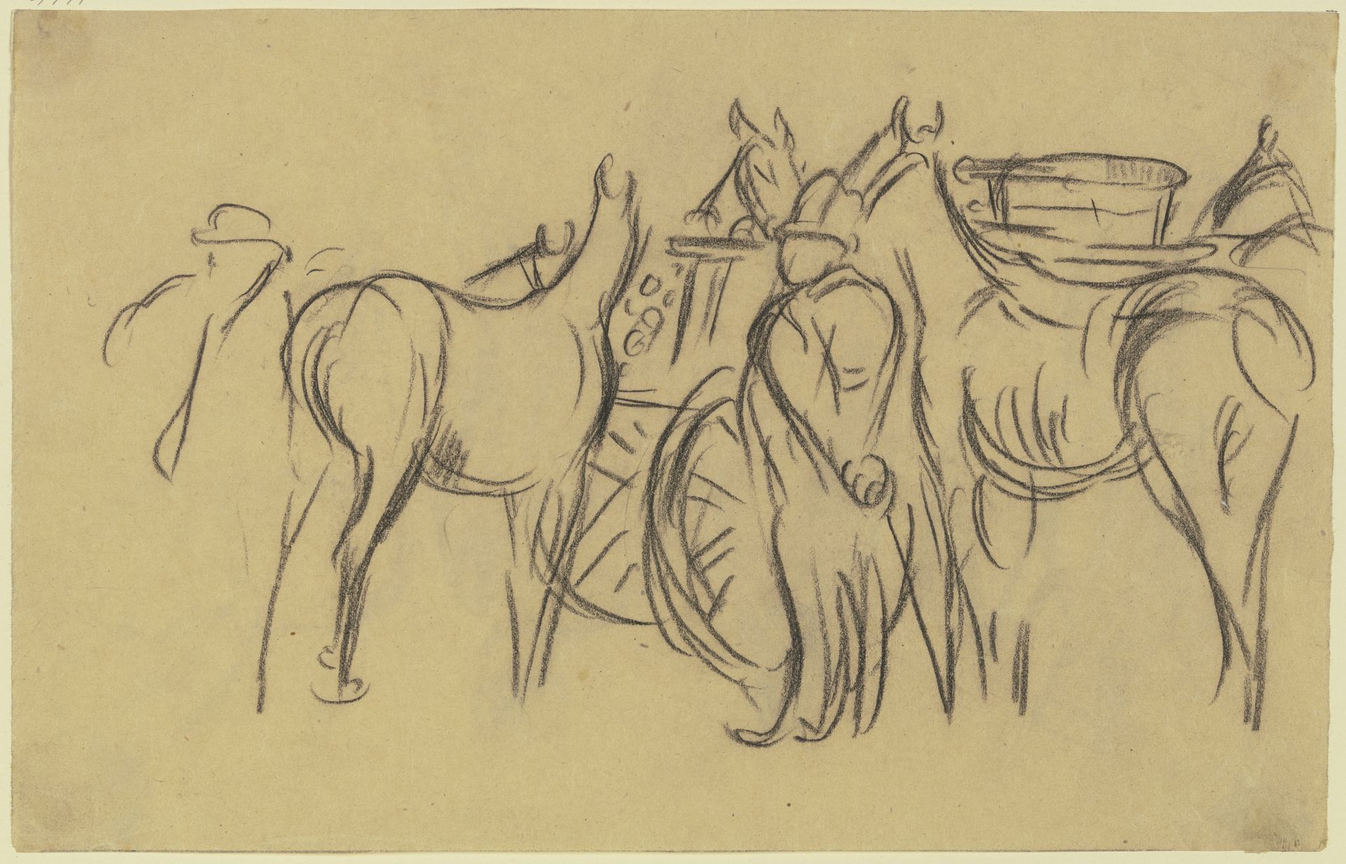 Horse market by Wilhelm Kalb