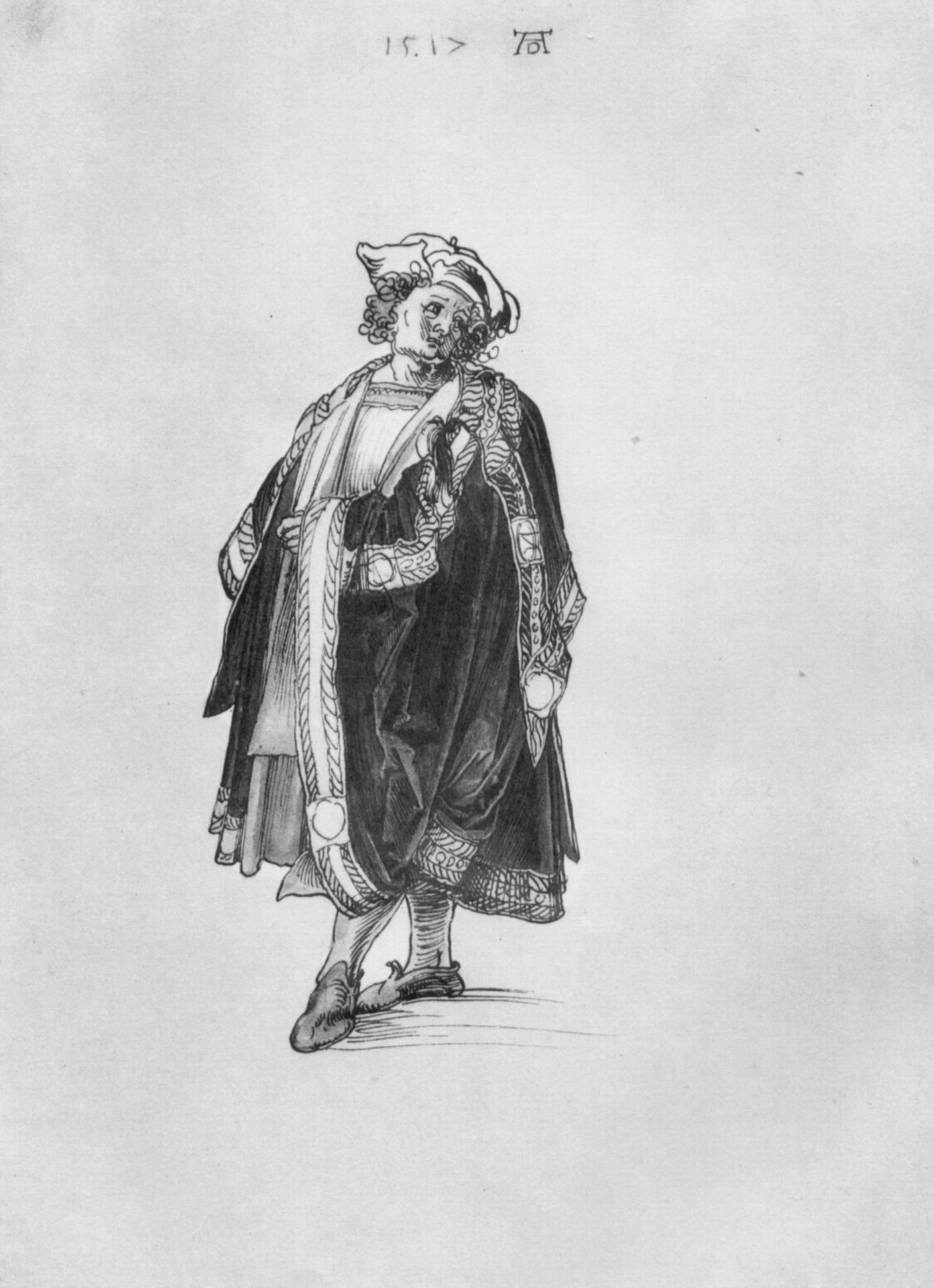 Design to a court dress by Albrecht Durer