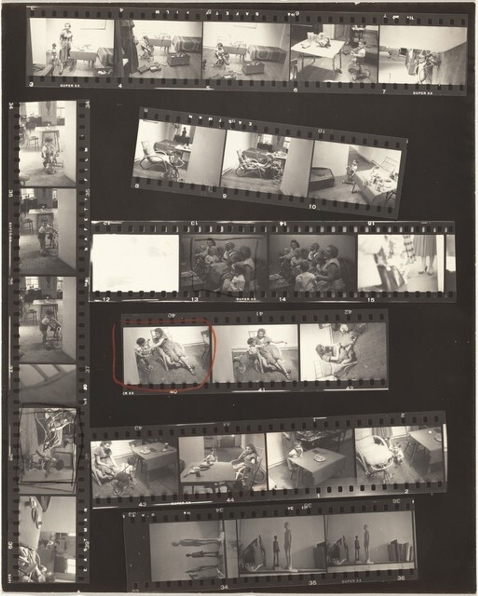 Pablo--Times Square, New York City no number by Robert Frank