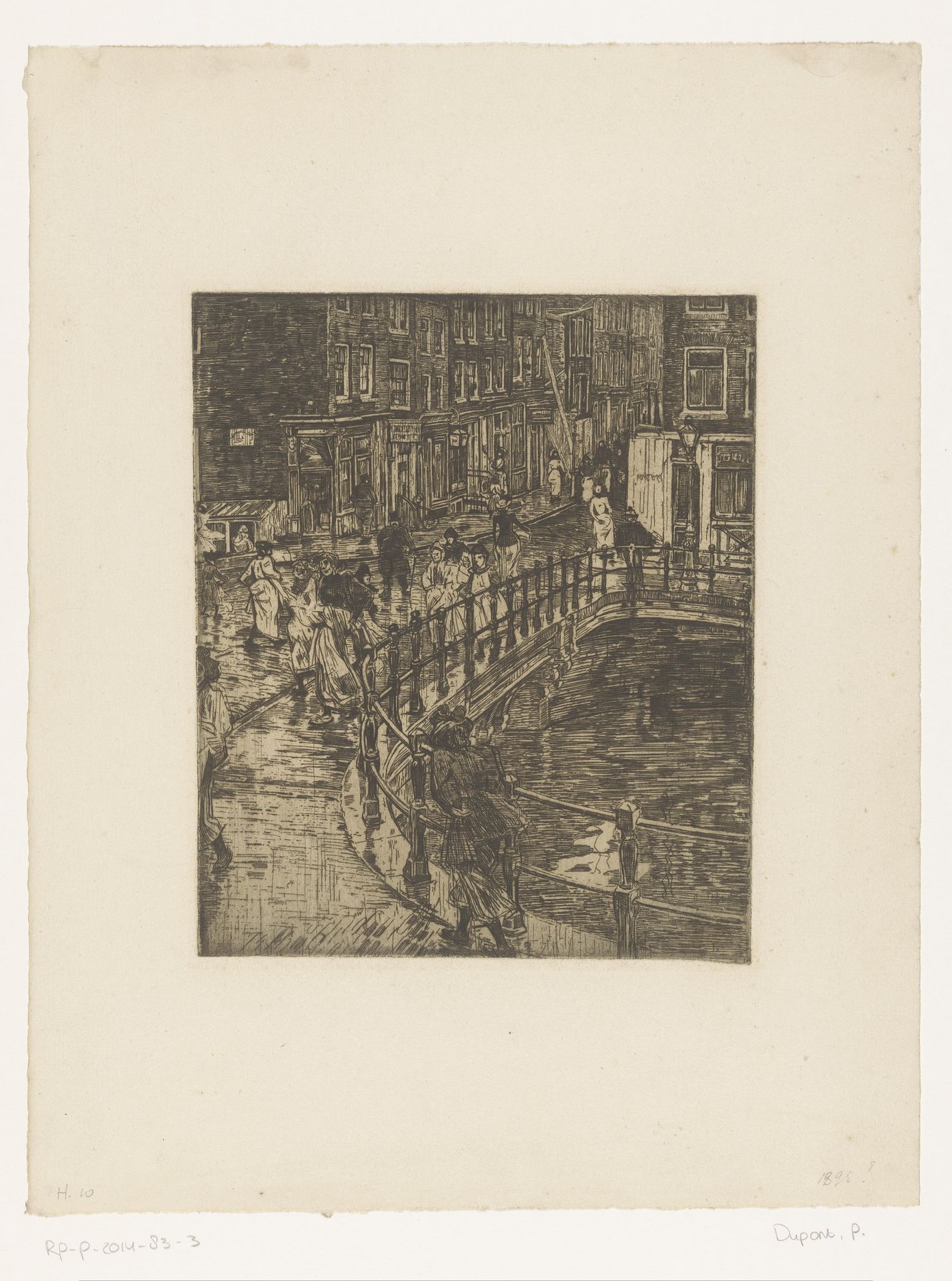 Brug over de Prinsengracht in Amsterdam by Pieter Dupont