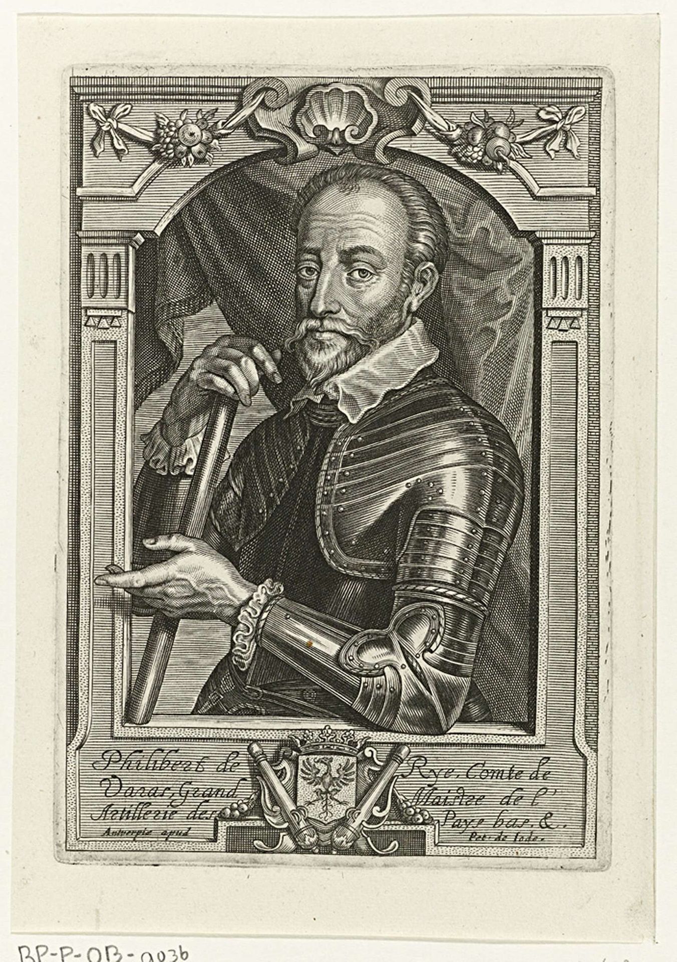 Portret van Philibert de Rye by Anonymous