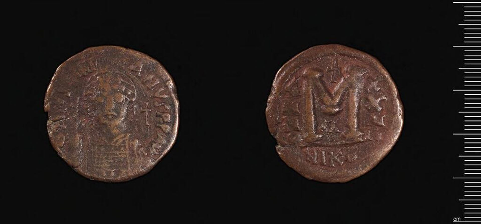 Coin of Justinian I by Justinian I