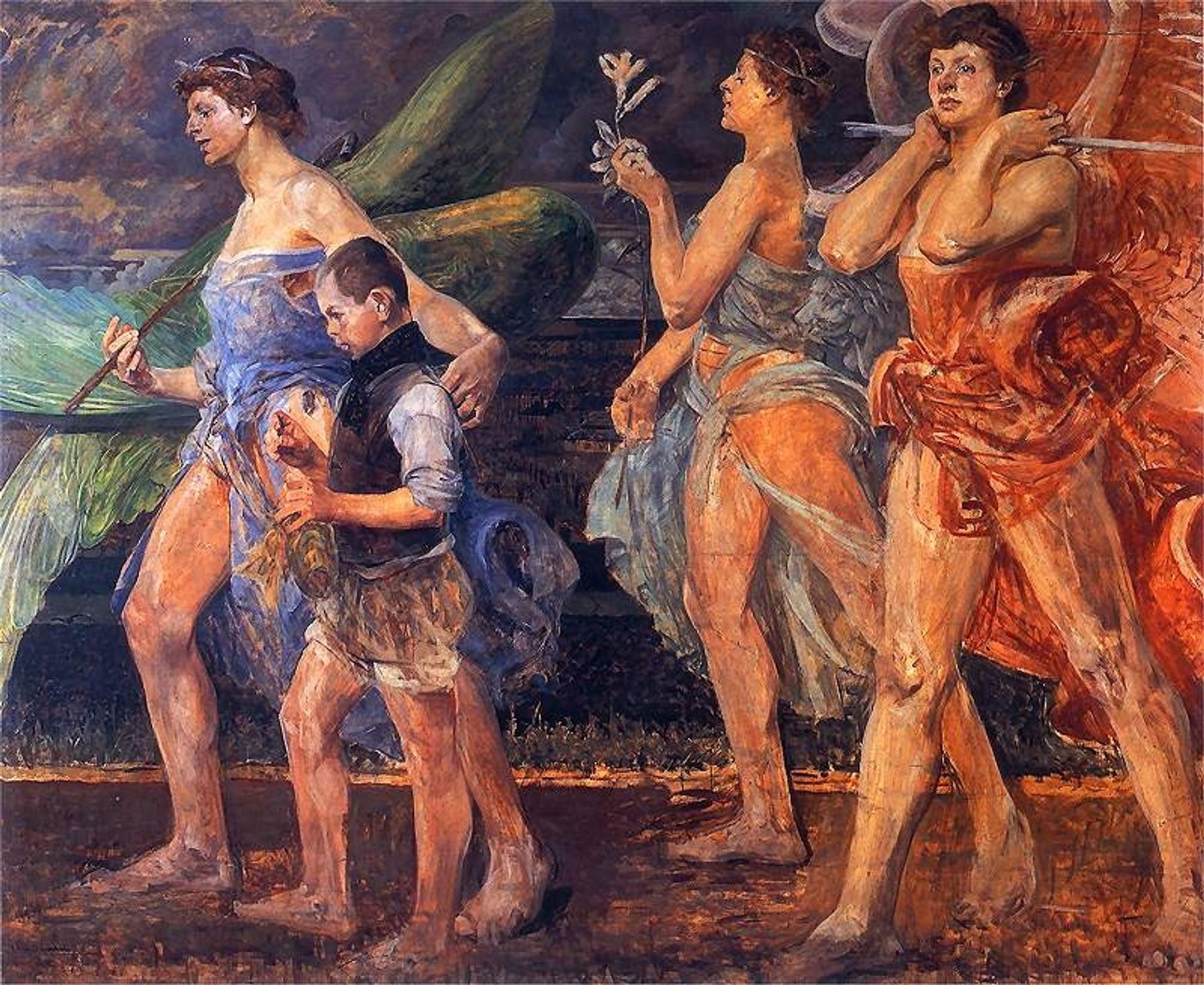 Angels with Tobias by Jacek Malczewski