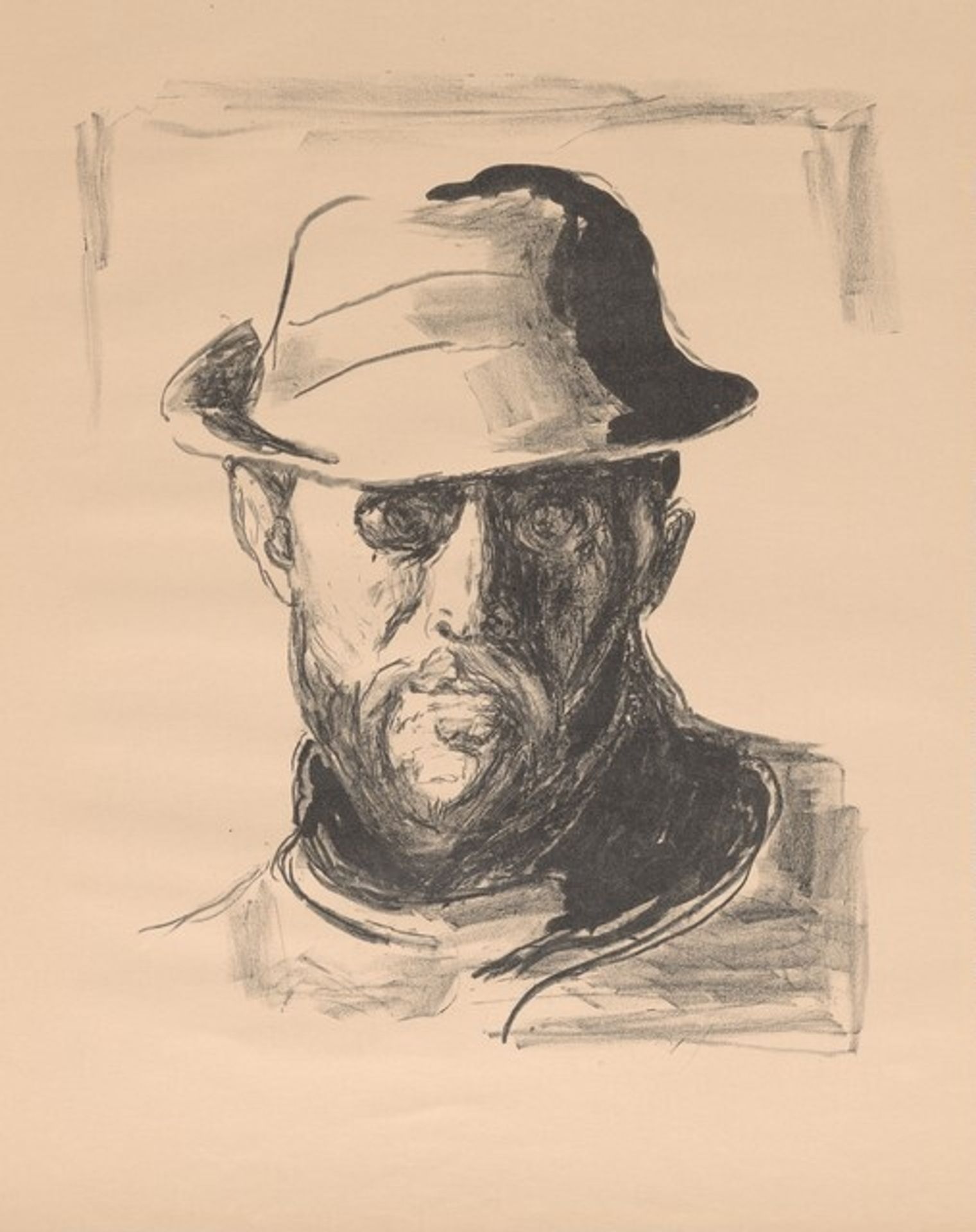 Portrait of Hans Jaeger III by Edvard Munch