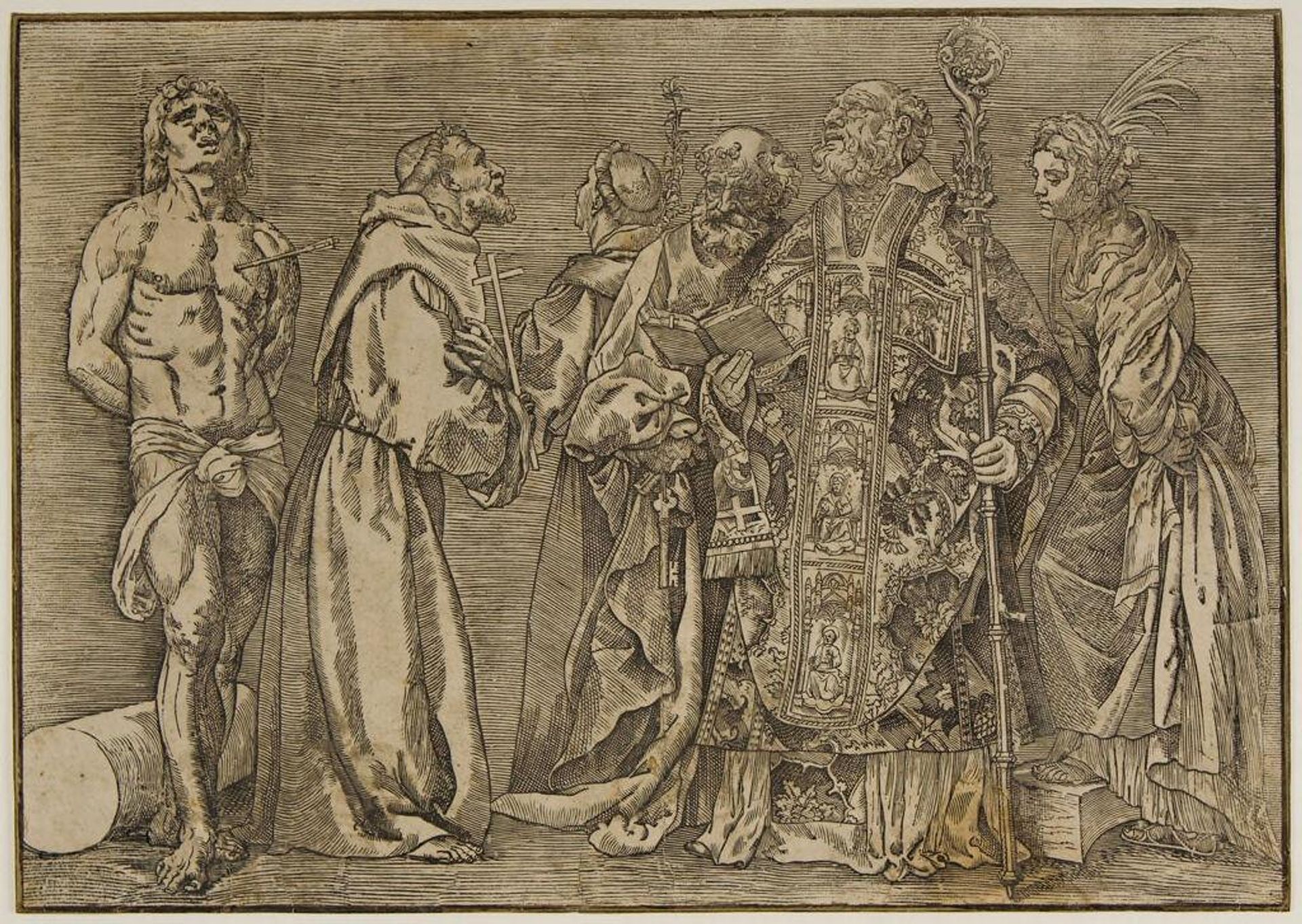 Six Saints by Nicolò Boldrini