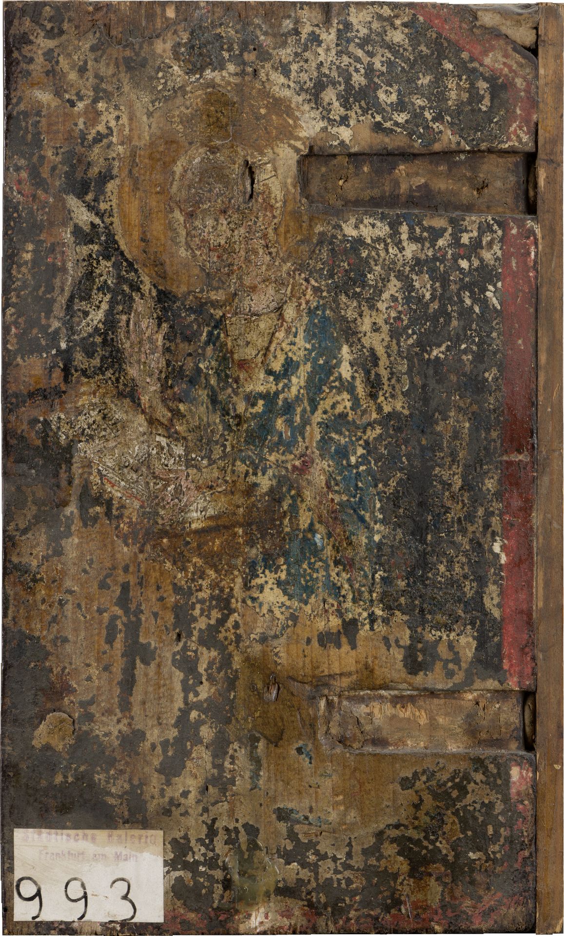 Virgin of the Annunciation (fragment, utterly destroyed) by Anonymous
