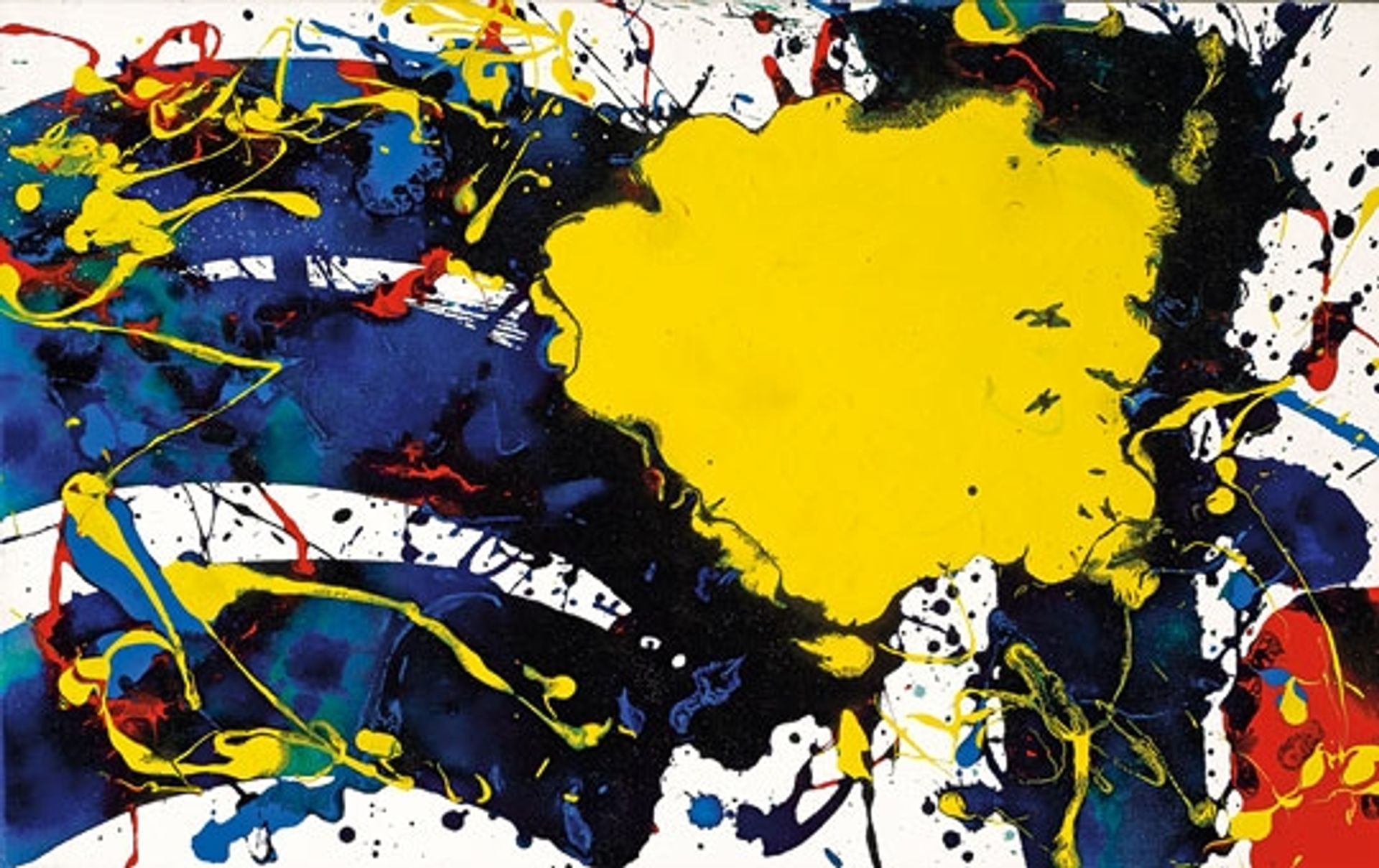 Untitled (SFP94-135, SFF.1805) by Sam Francis