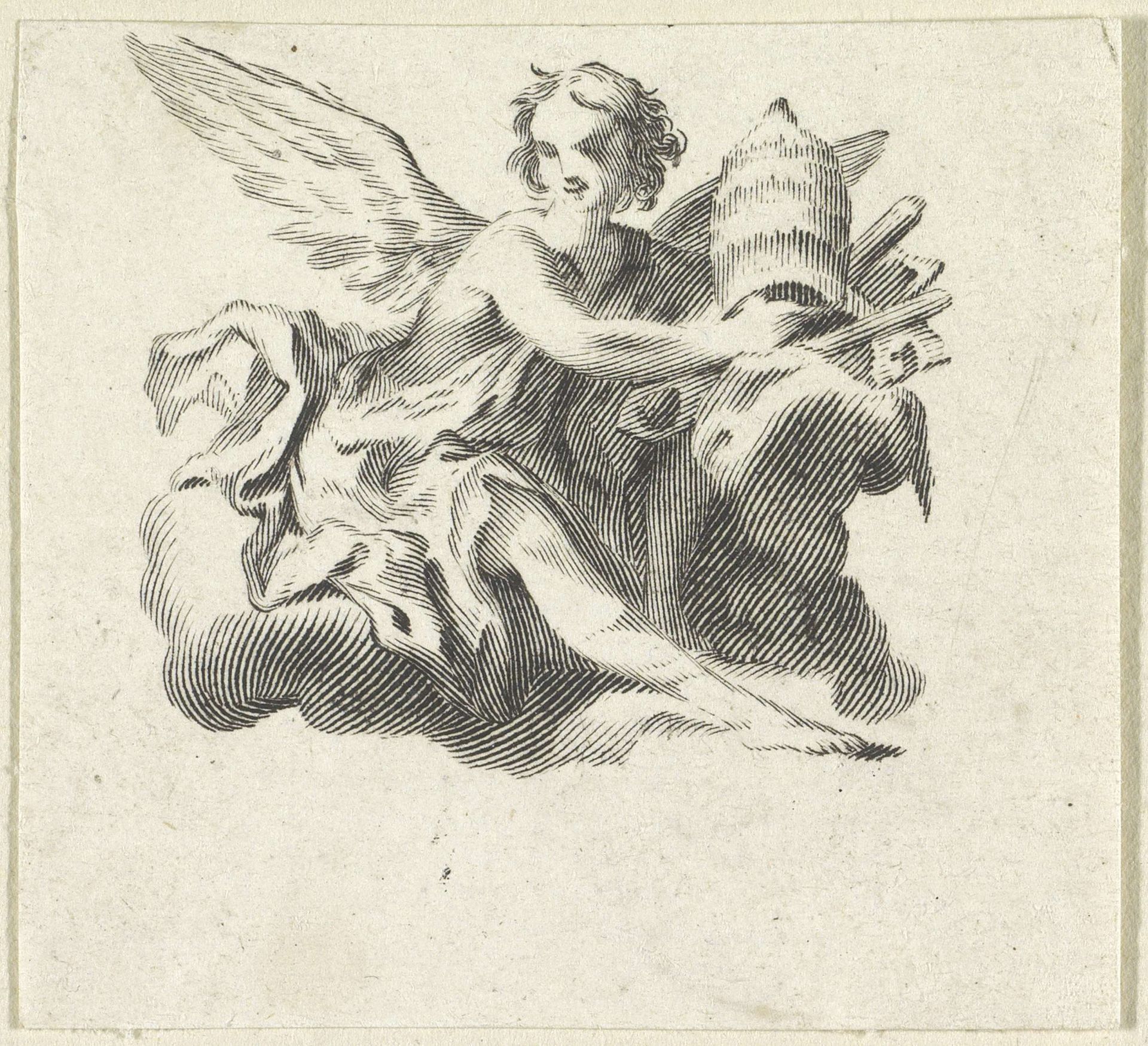 Engel met tiara en sleutels by Giovanni Cattini
