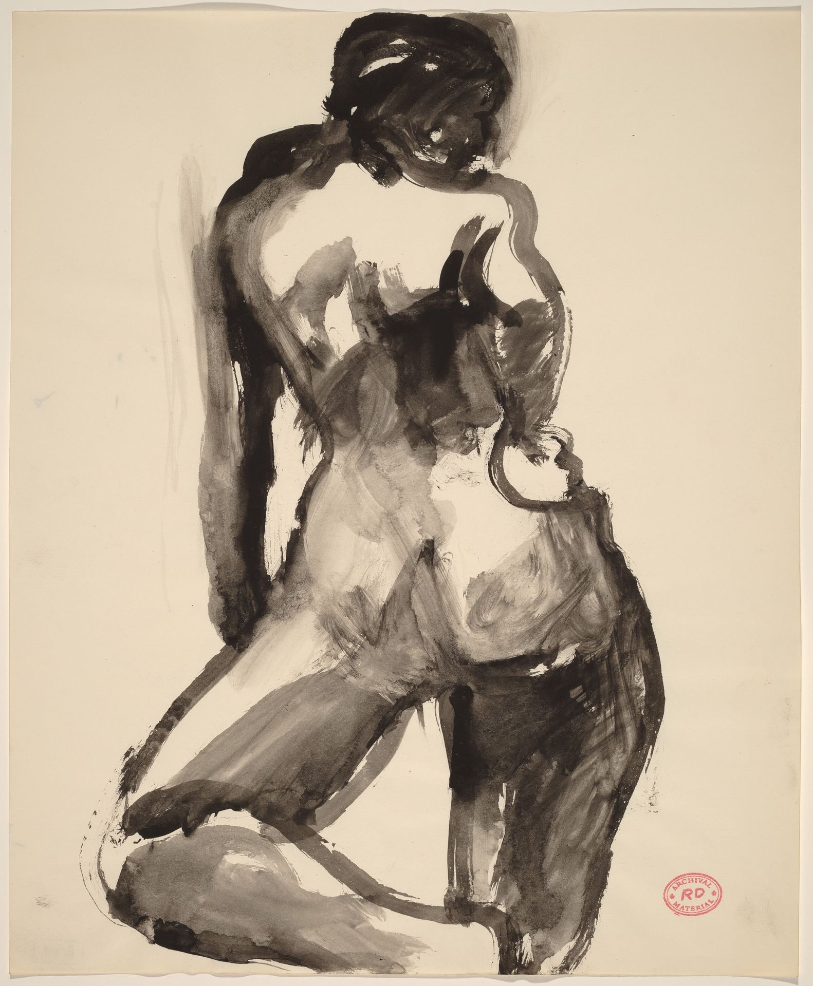 Untitled [female nude, back view] by Richard Diebenkorn
