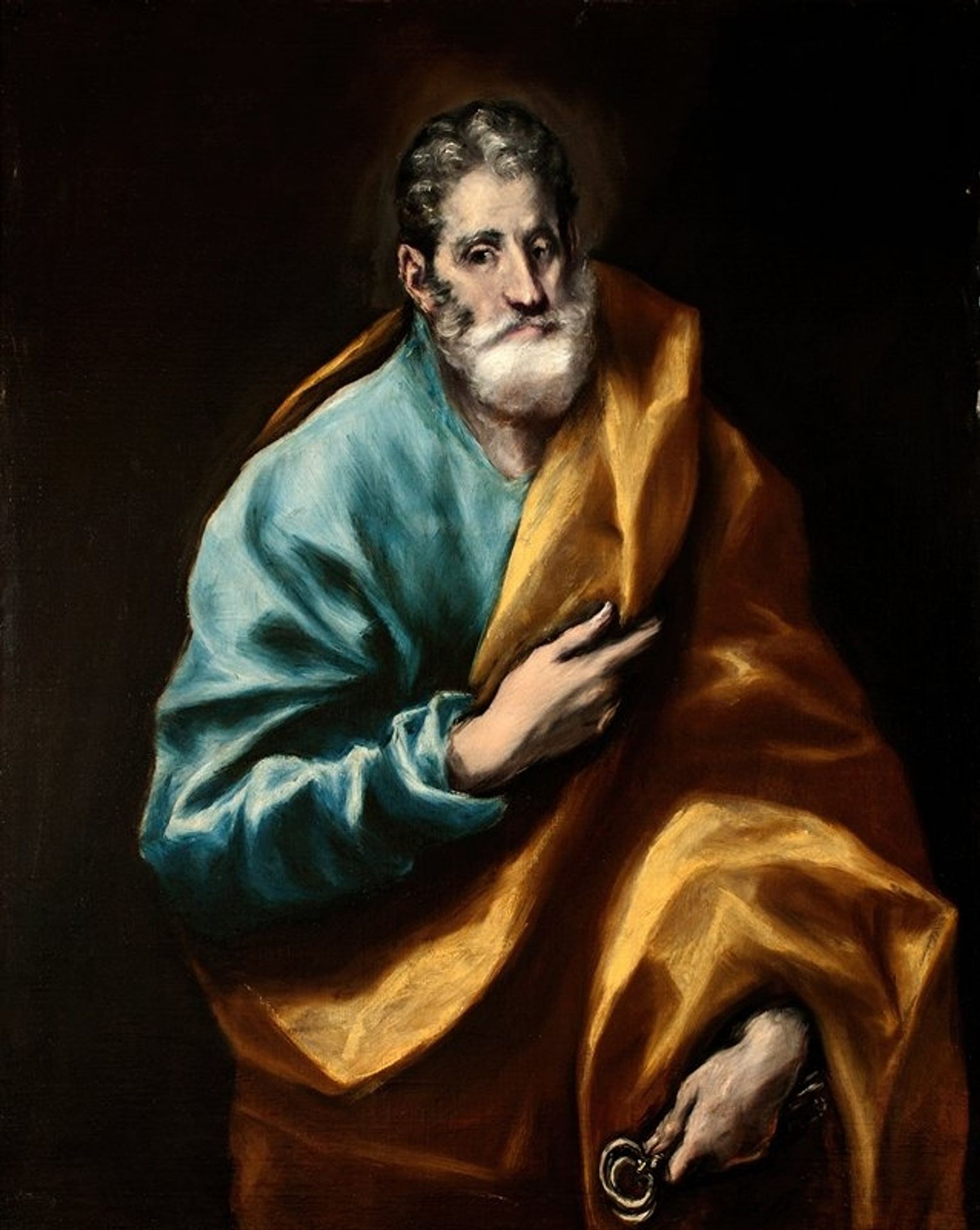 Apostle Saint Peter by El Greco (Domenikos Theotokopoulos)
