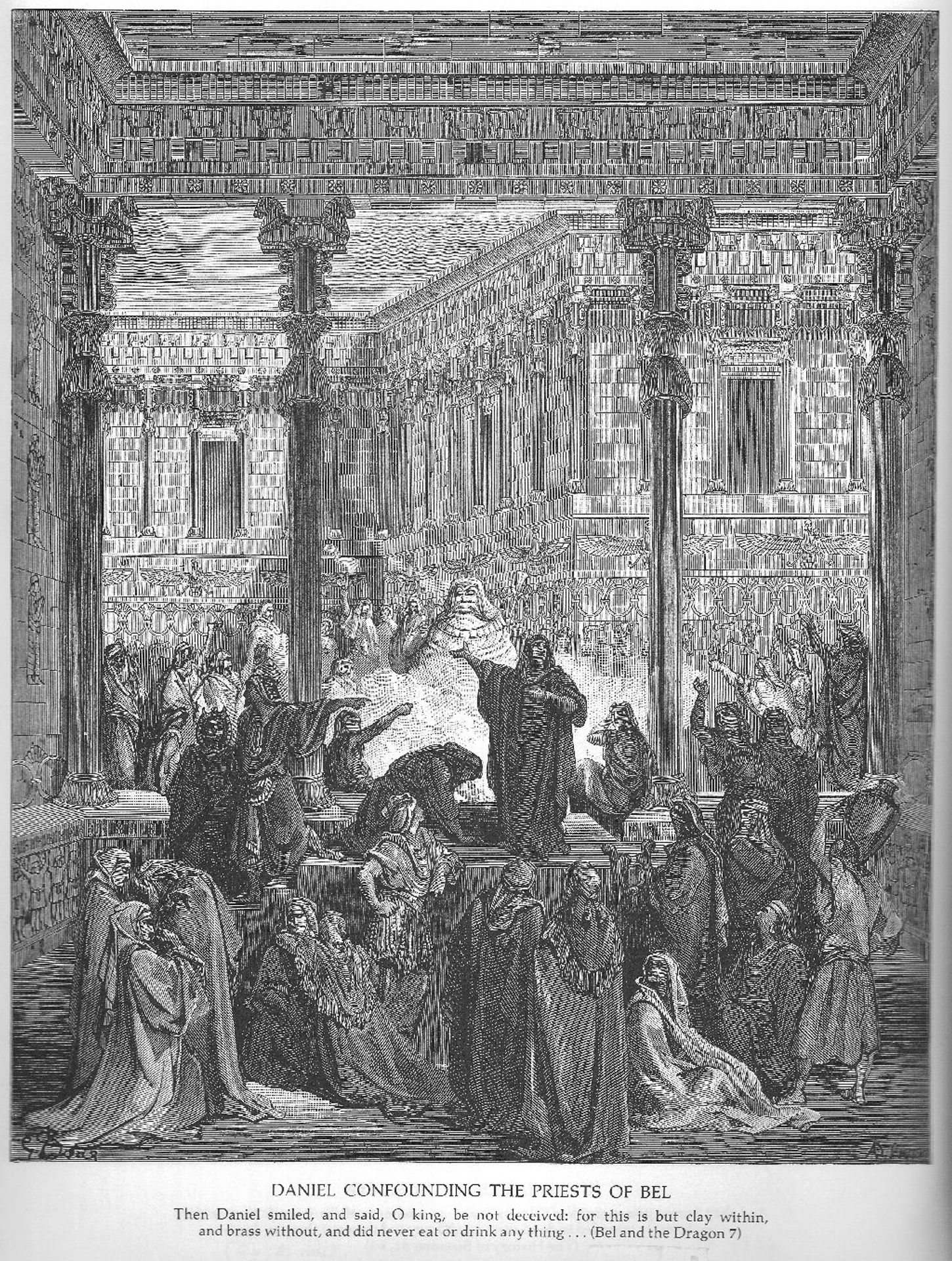 Daniel Confounds the Priests of Bel by Gustave Dore