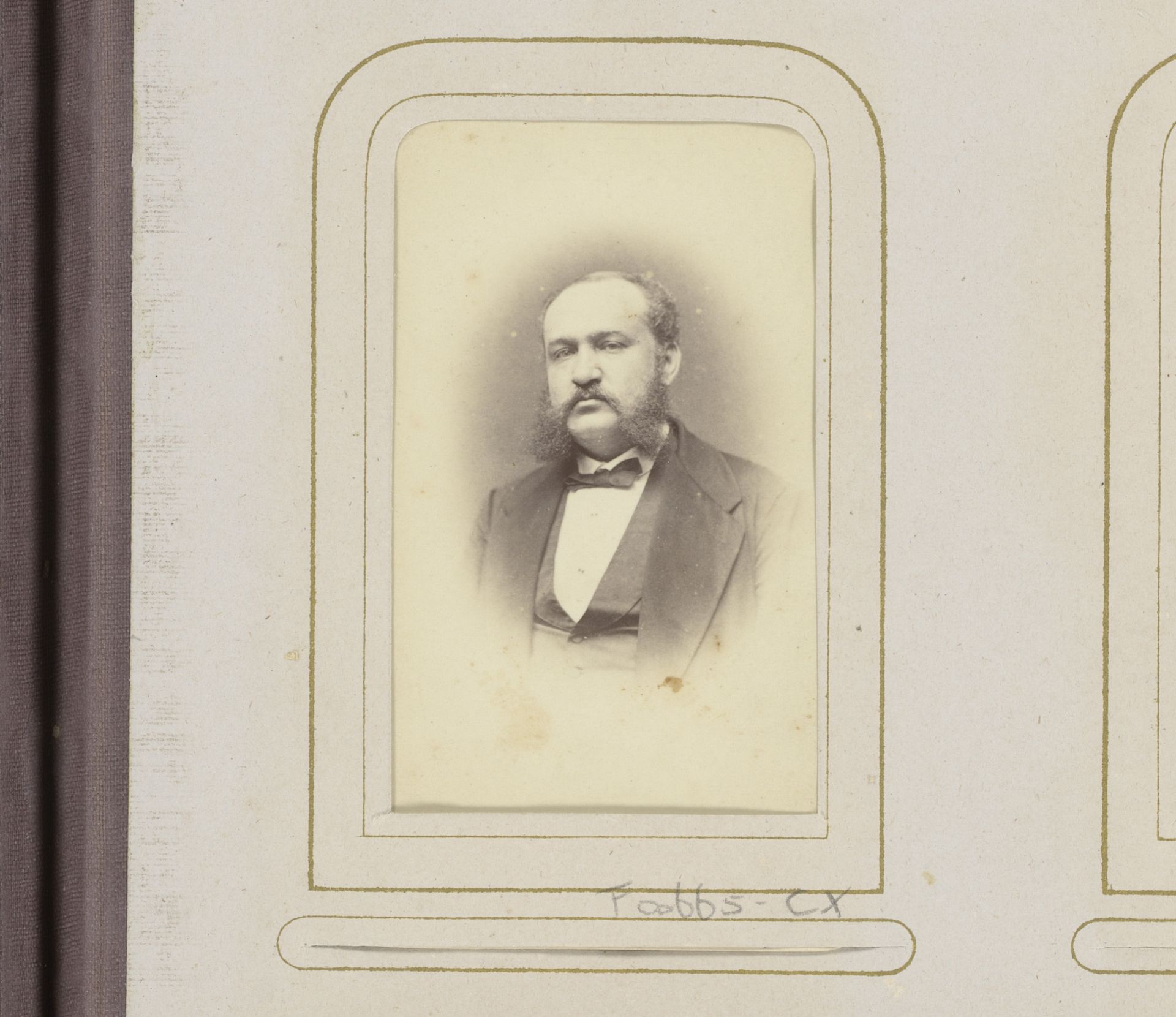Portret van een man met bakkebaarden by Albert Greiner