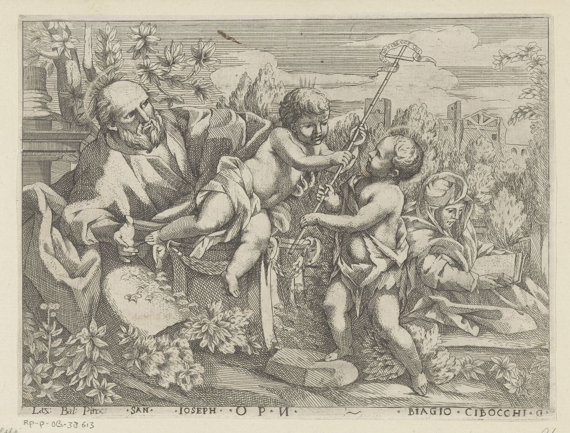 Heilige Familie met de jonge Johannes de Doper by Anonymous