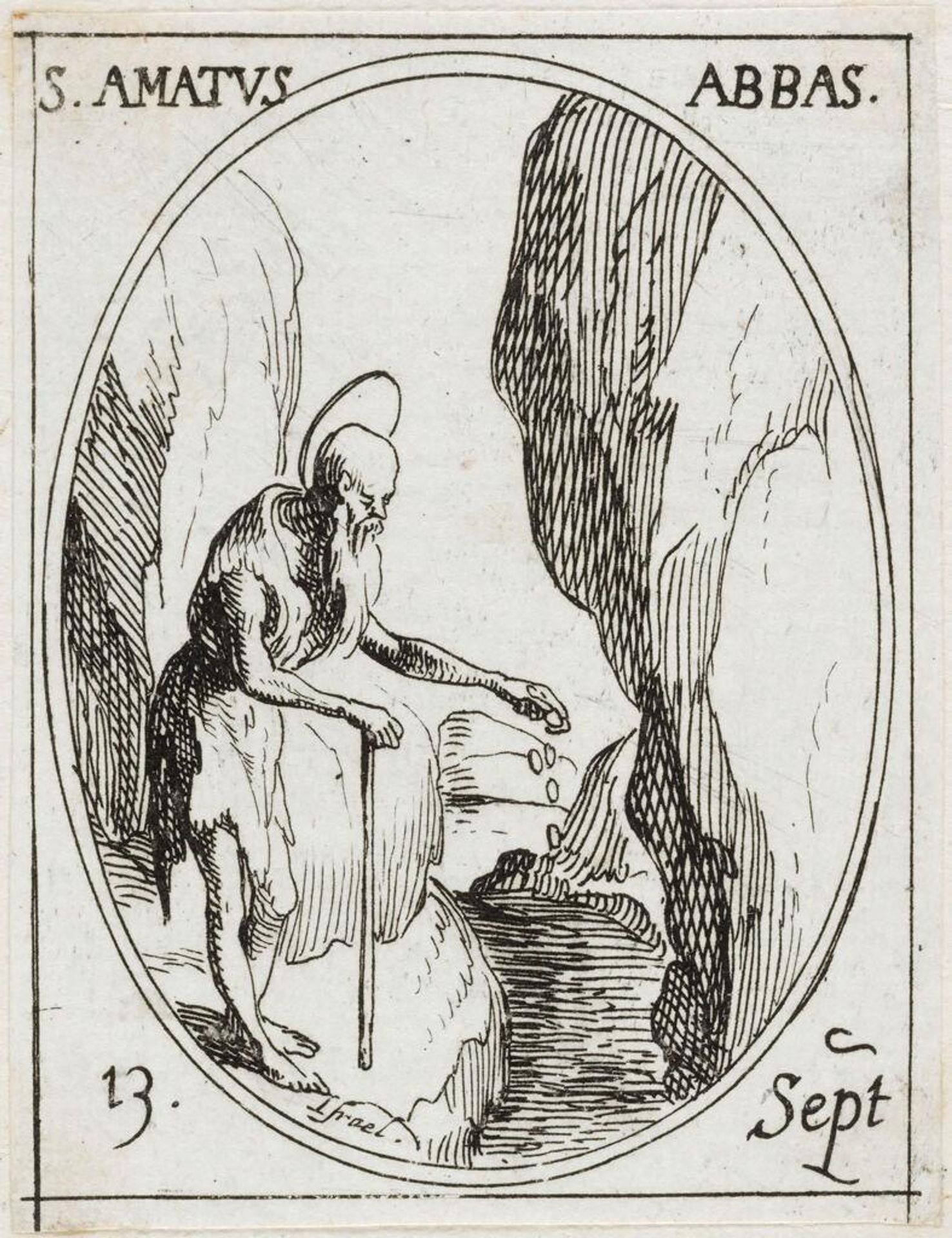 Saint Amatus by Jacques Callot