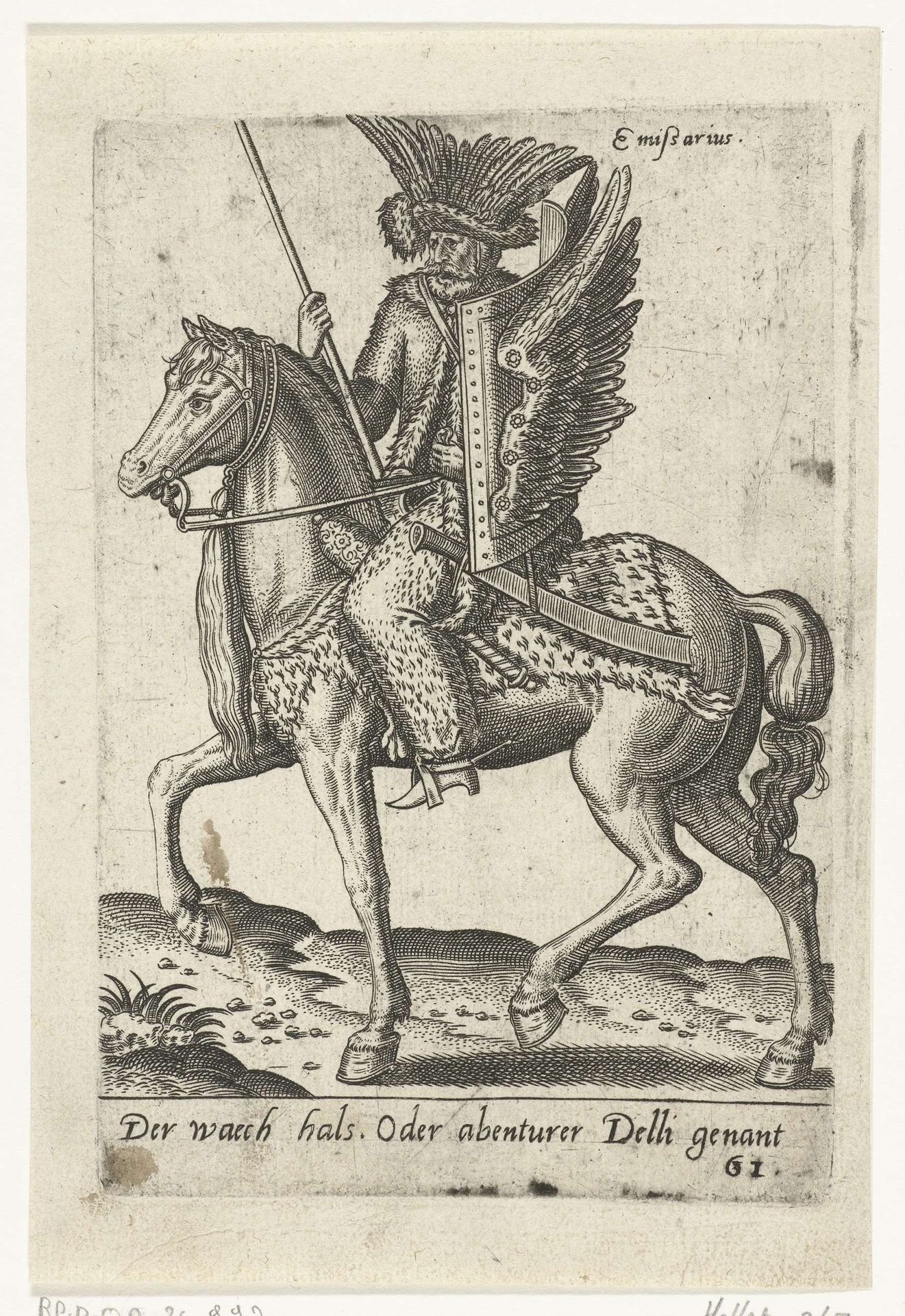 Avonturier te paard by Abraham de Bruyn