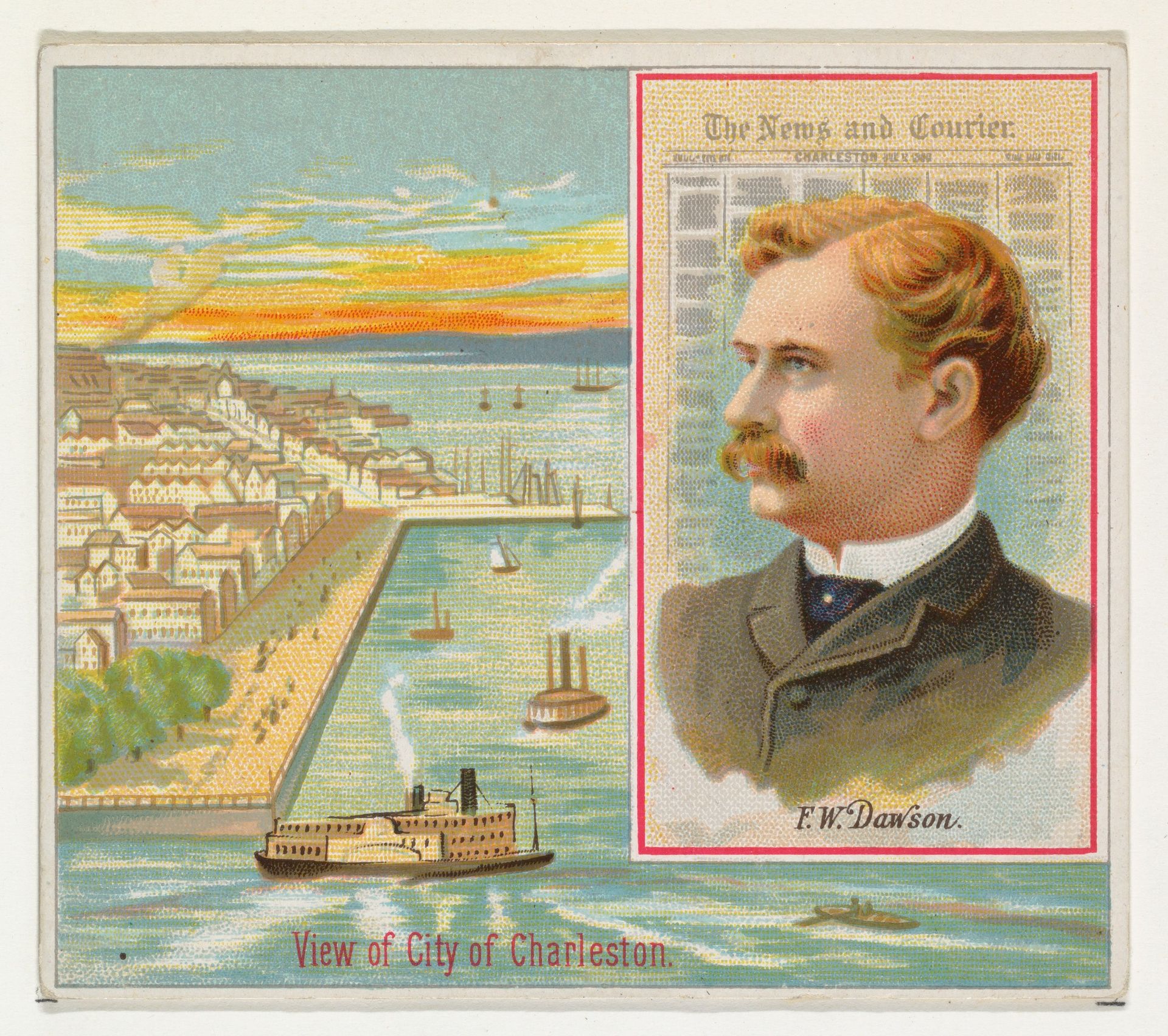 F.W. Dawson, The Charleston News and Courier, from the American Editors series (N35) for Allen & Ginter Cigarettes by Allen & Ginter