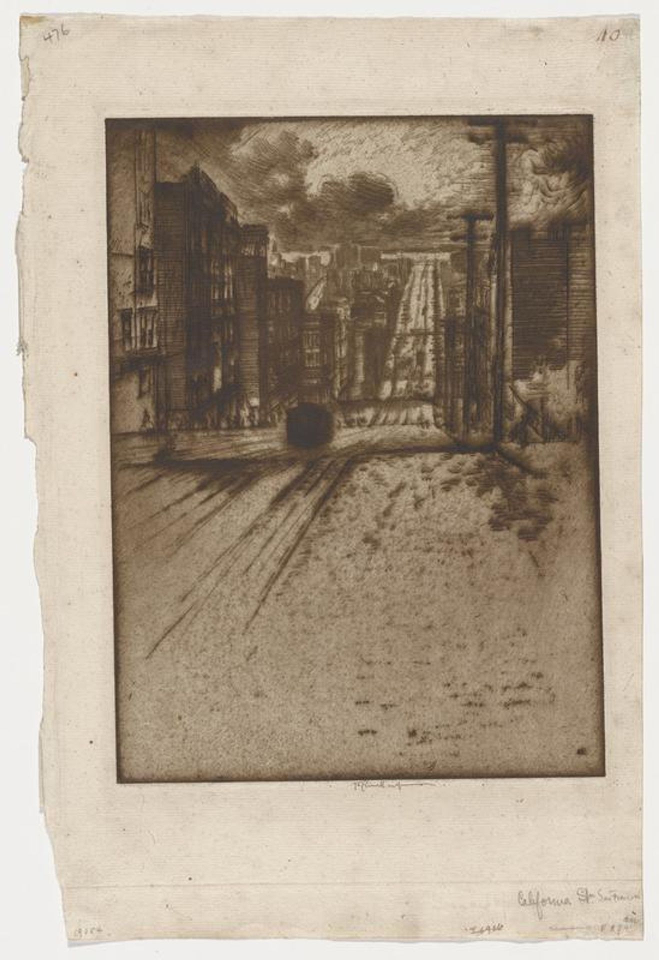California Street by Joseph Pennell