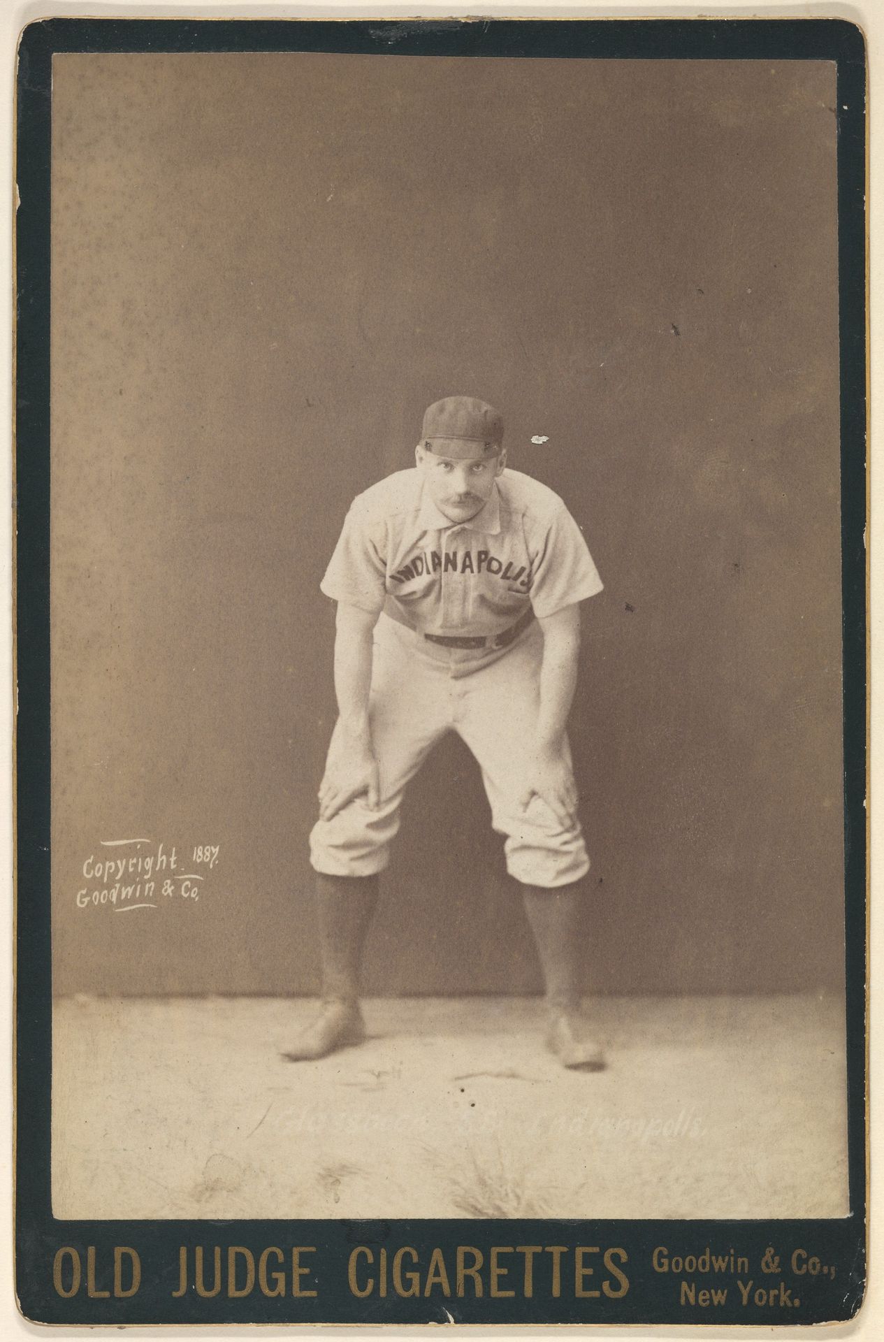 John Wesley "Jack" Glassock, Shortstop, Indianapolis, from the series Old Judge Cigarettes by Goodwin & Company