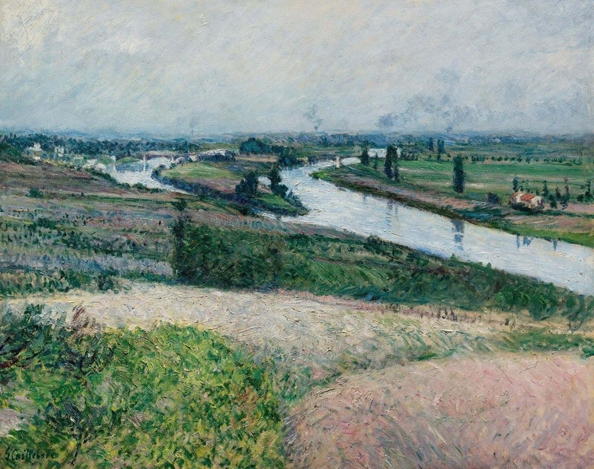La Seine À La Pointe D’epinay by Gustave Caillebotte