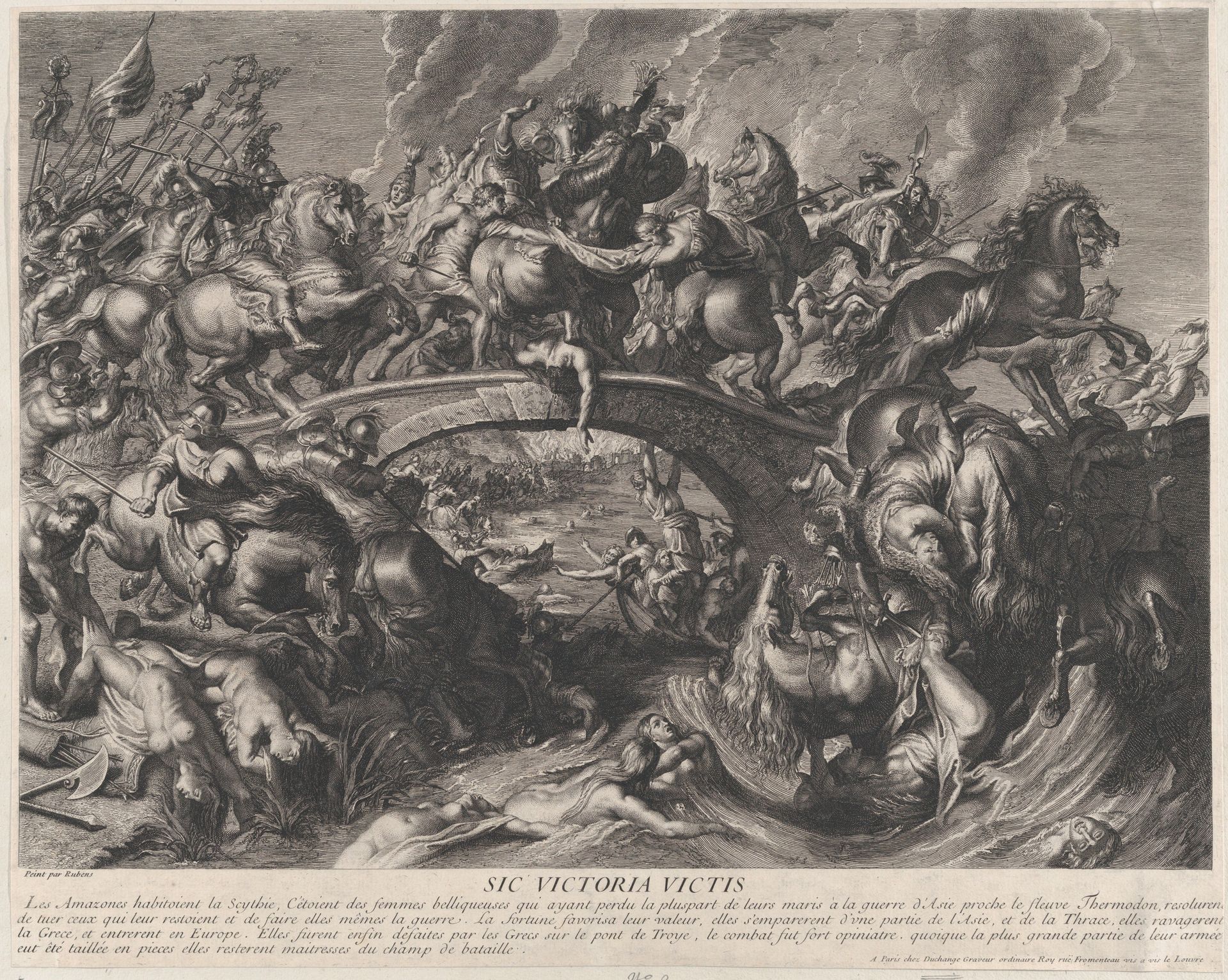 The Battle of the Amazons by Gaspard Duchange