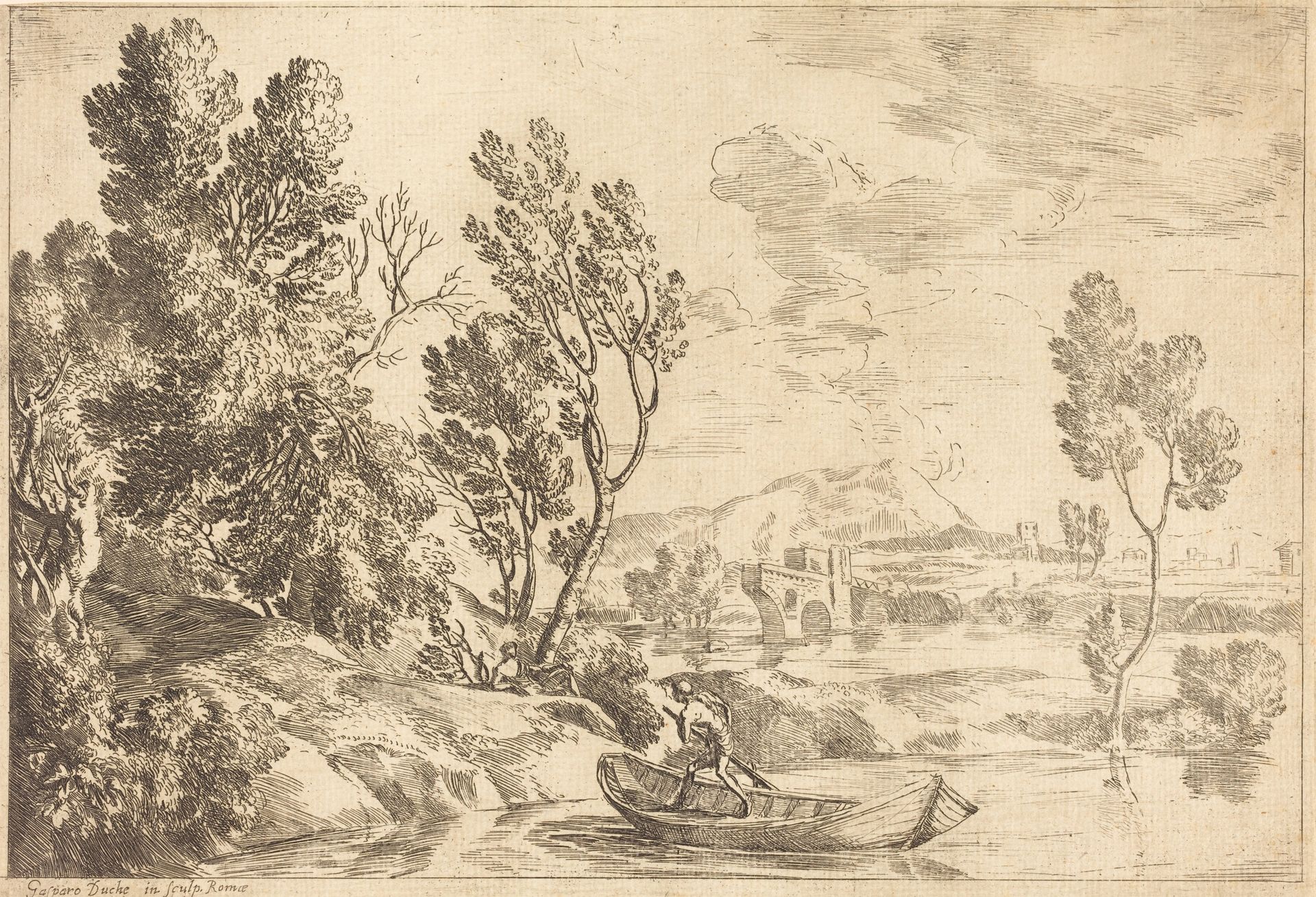 Roman Landscape by Gaspard Dughet