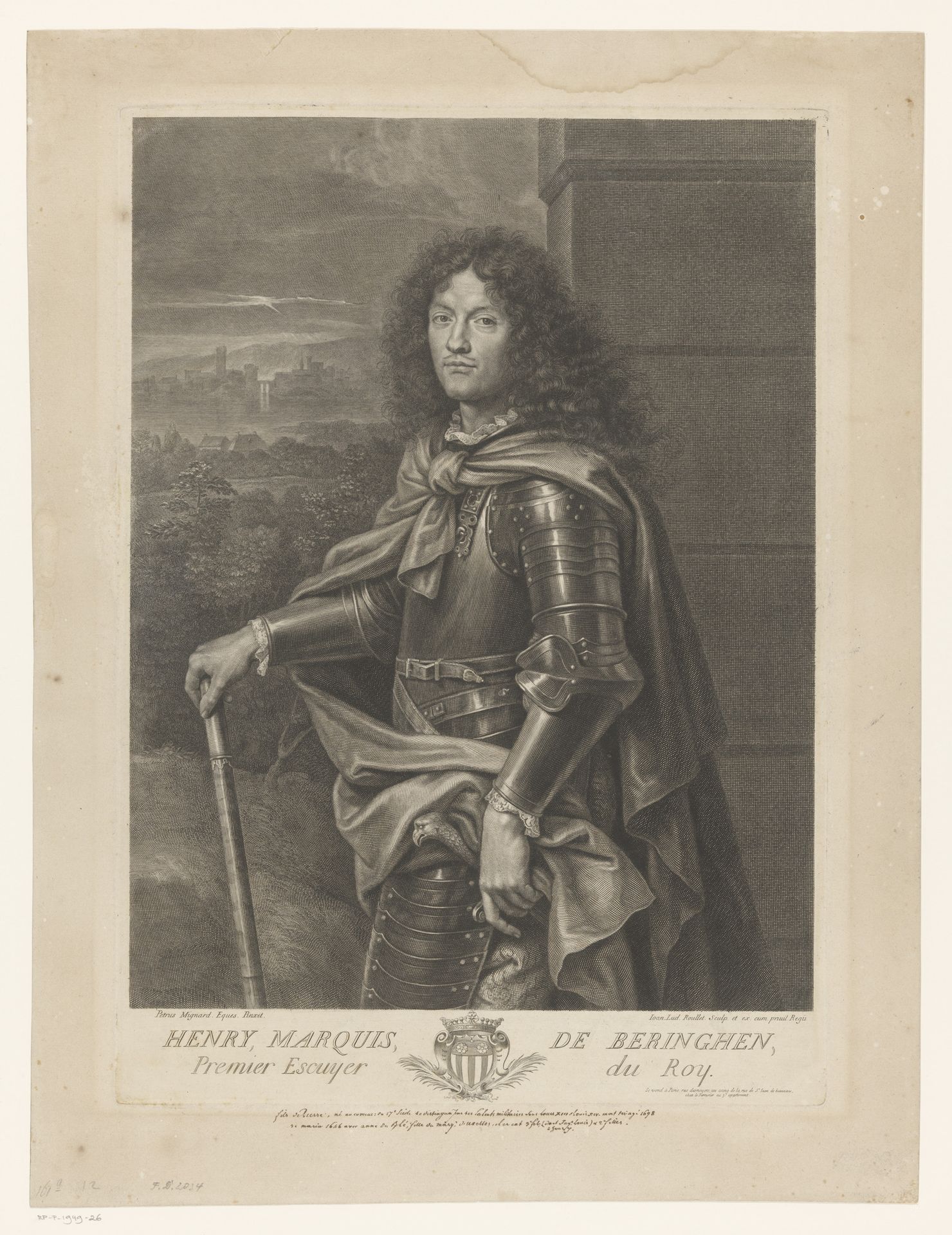 Portret van Henri de Beringhen by Jean Louis Roullet