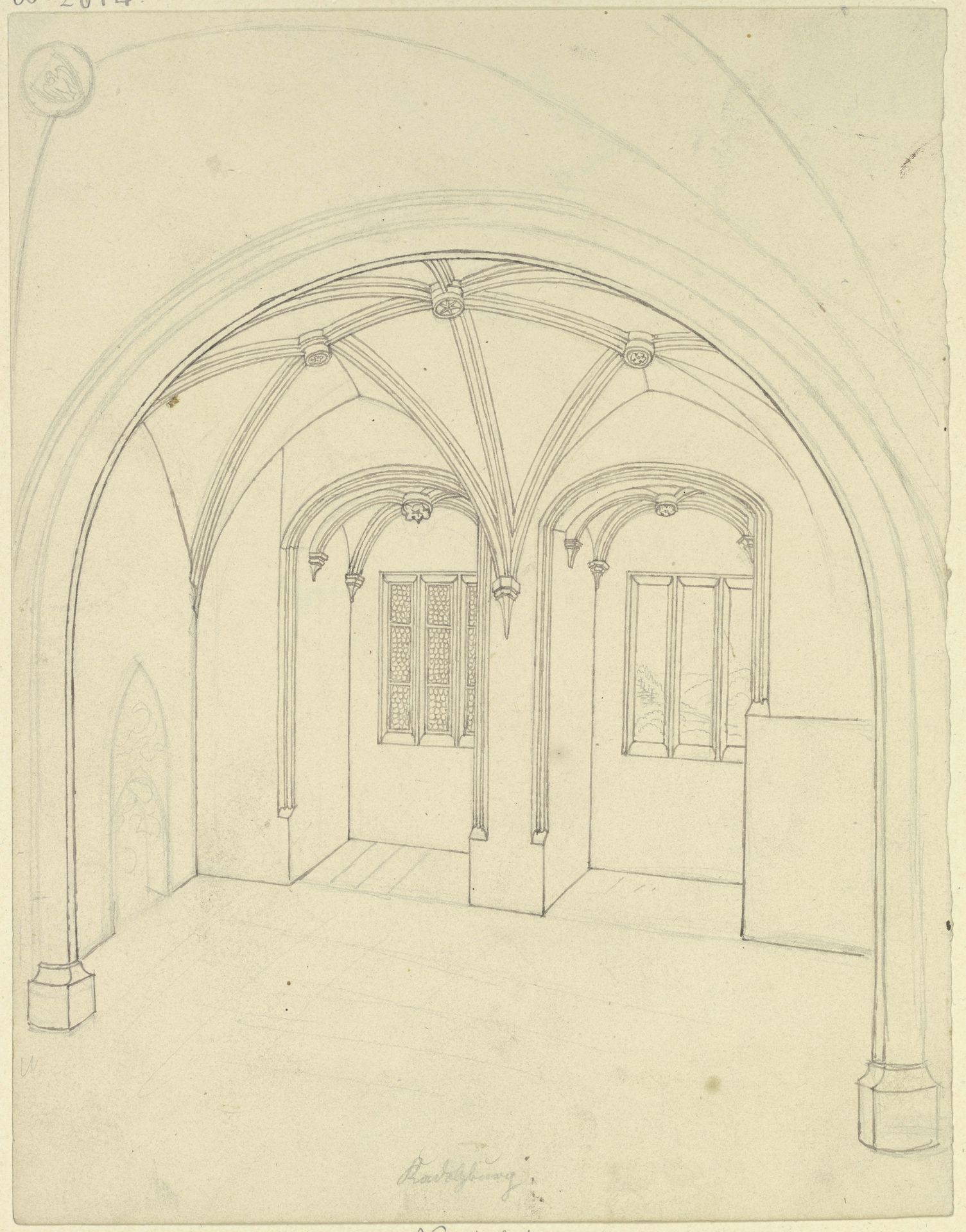 Erkersaal im sog. Alten Schloss von Cadolzburg by Karl Ballenberger
