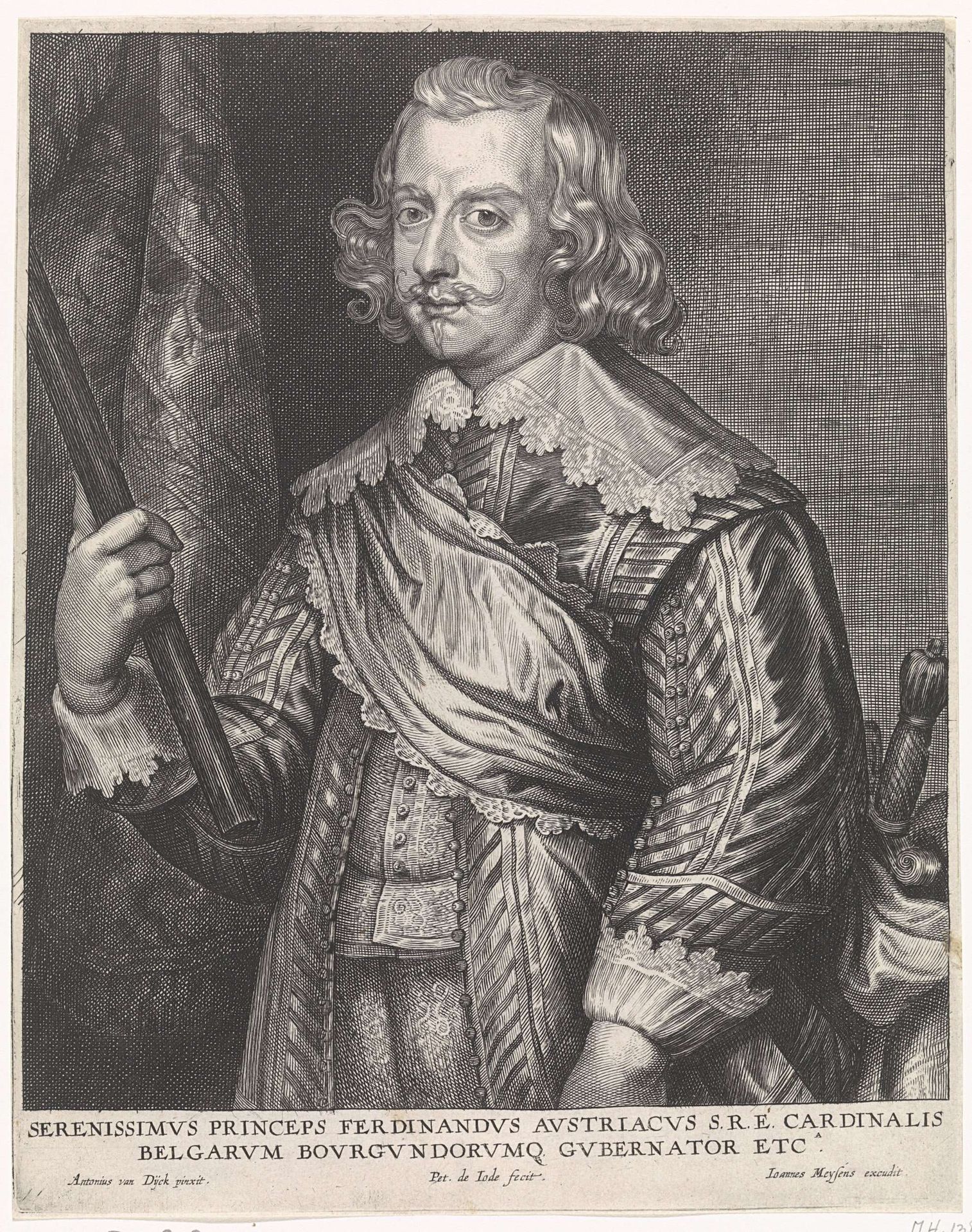 Portret van Ferdinand van Oostenrijk by Pieter de (II) Jode