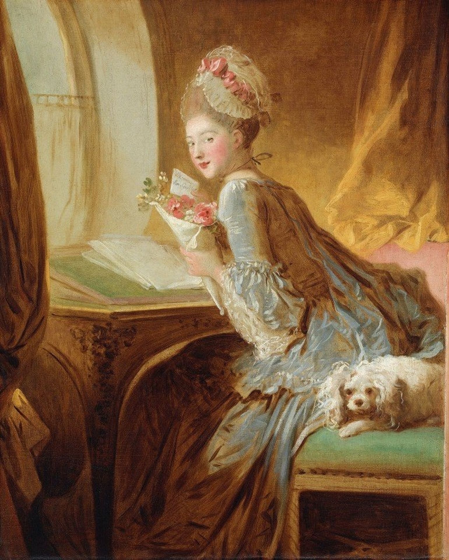 The Love Letter by Jean-Honoré Fragonard