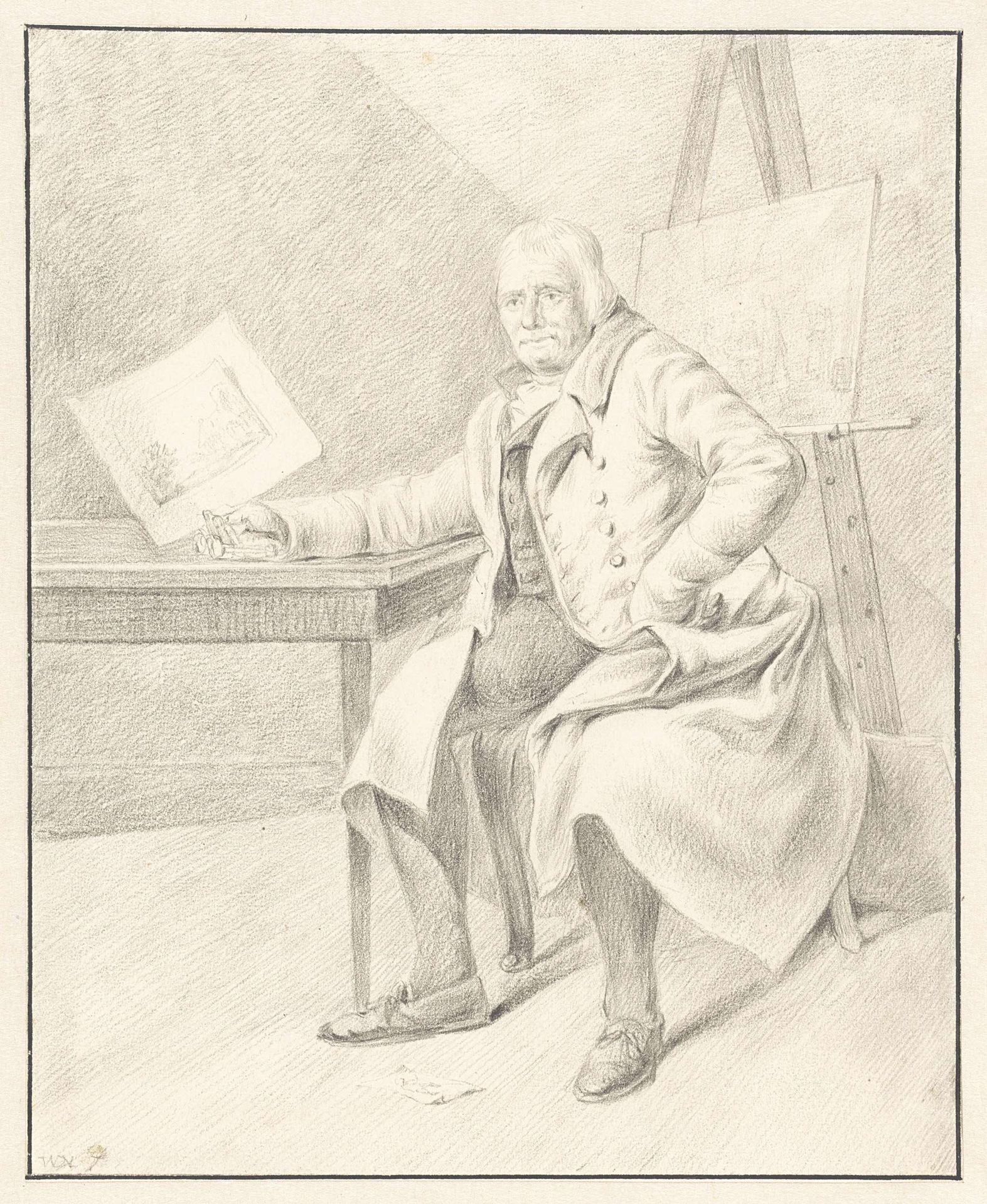 Portret van Johannes Petrus van Horstok by Wouterus de Nooy