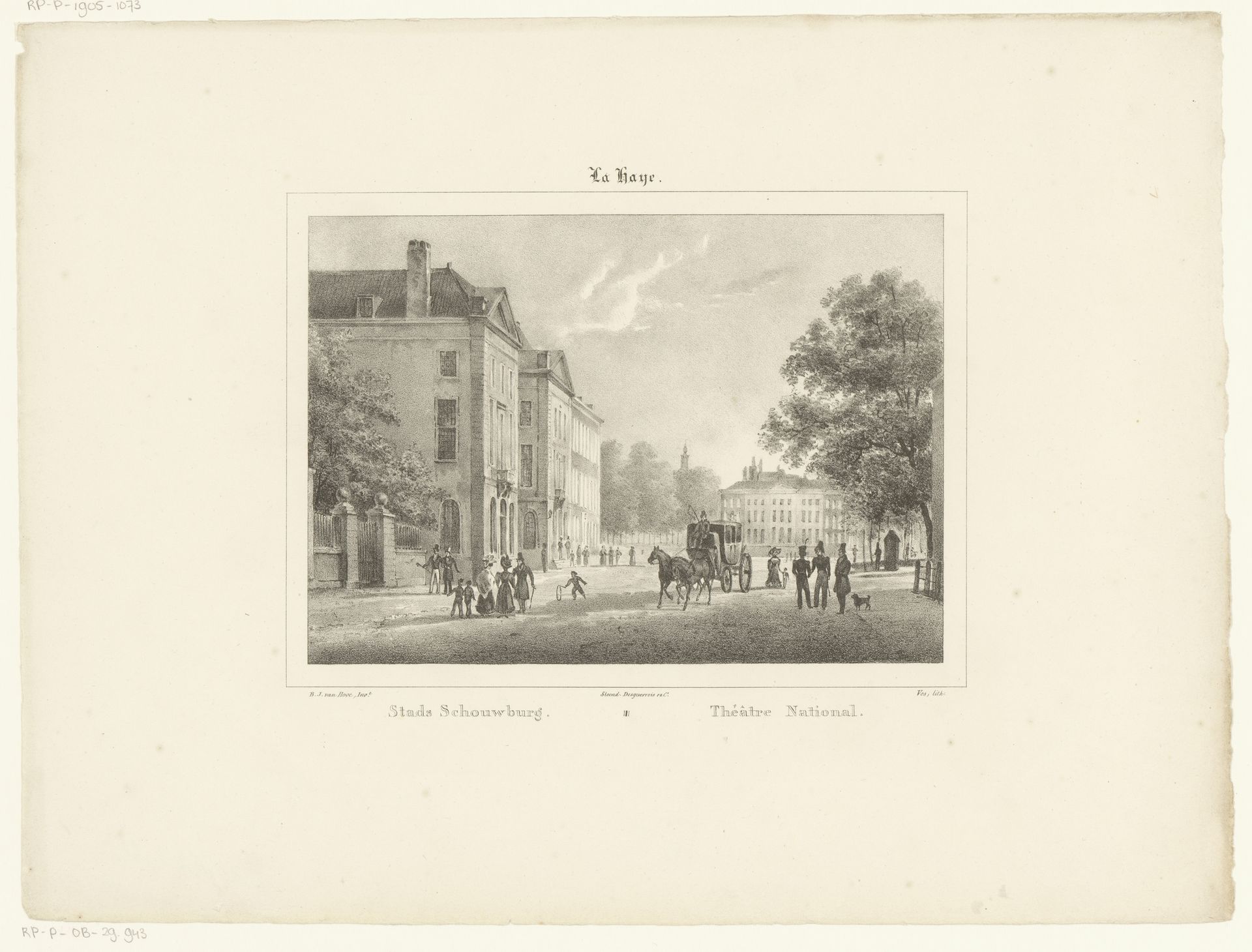 Stadsschouwburg te Den Haag by Joannes Willem Vos